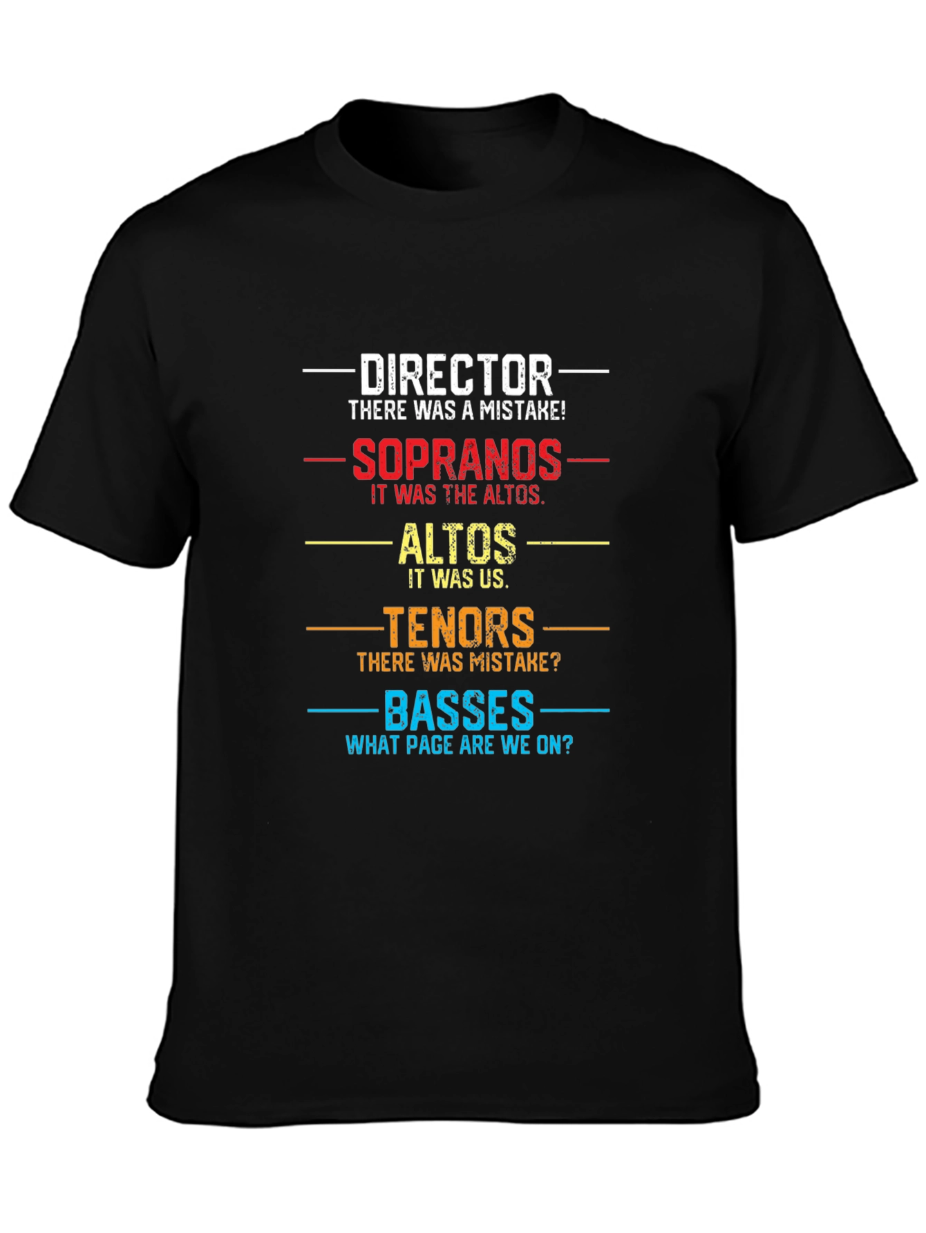 Choir Director T-Shirt - Funny Vocal Music Gift