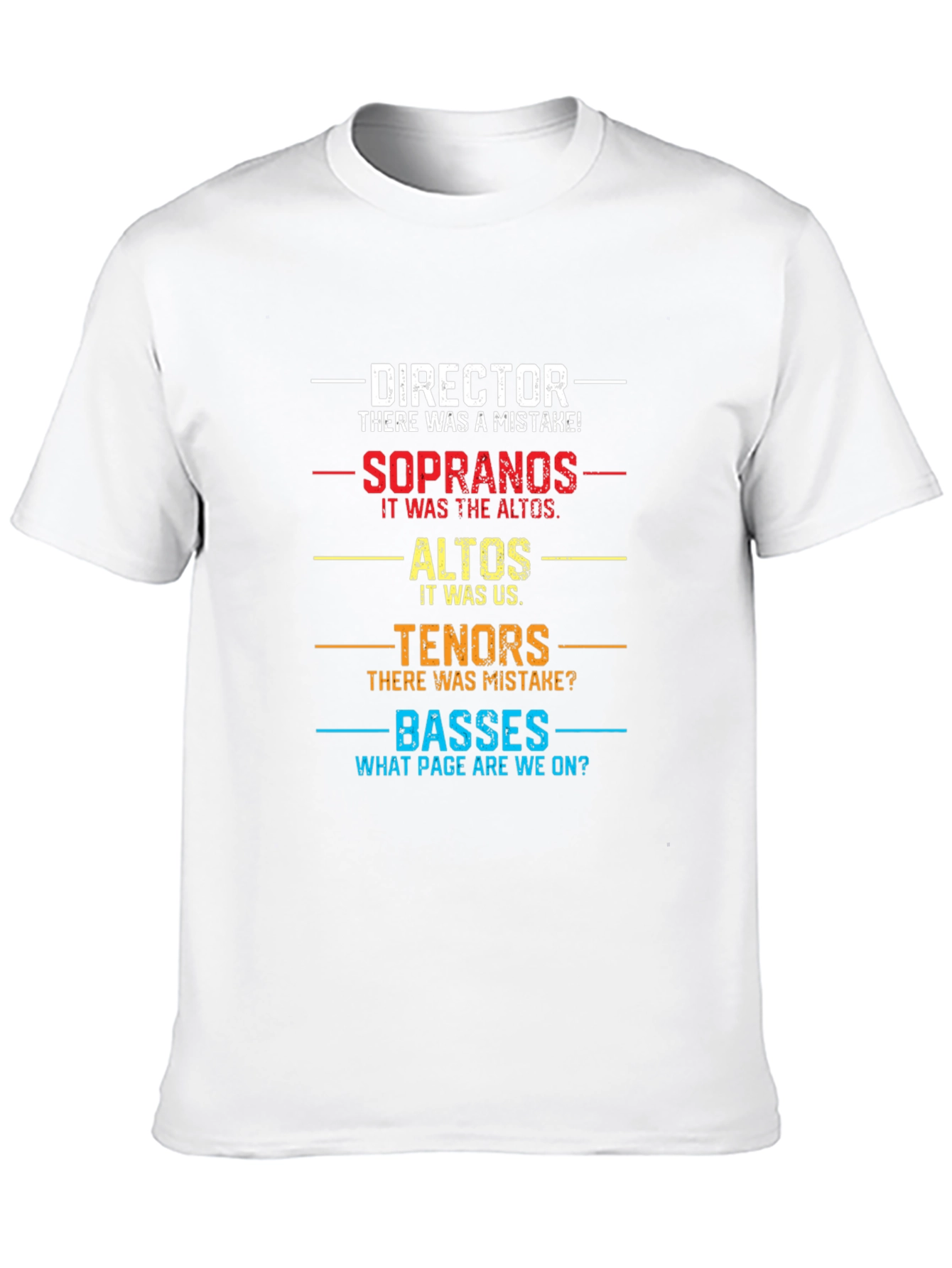 Choir Director T-Shirt - Funny Vocal Music Gift