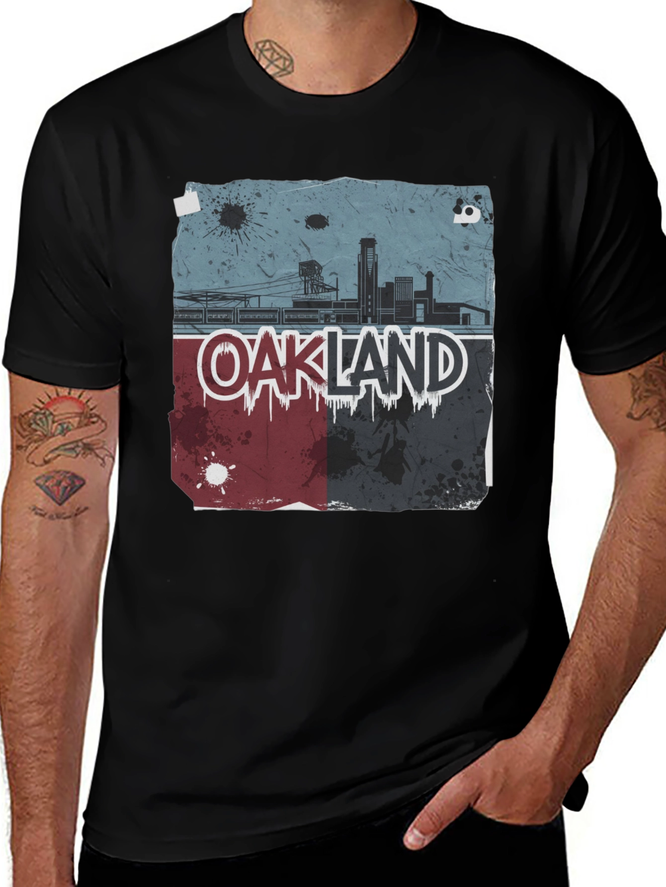 Oakland Skyline Graphic Tee - Urban Style T-Shirt