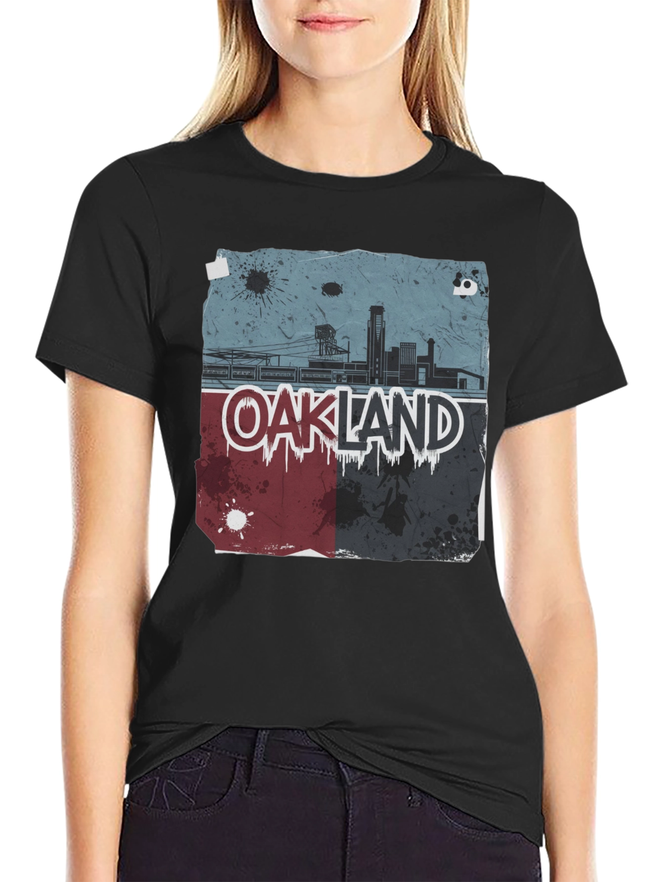 Oakland Skyline Graphic Tee - Urban Style T-Shirt