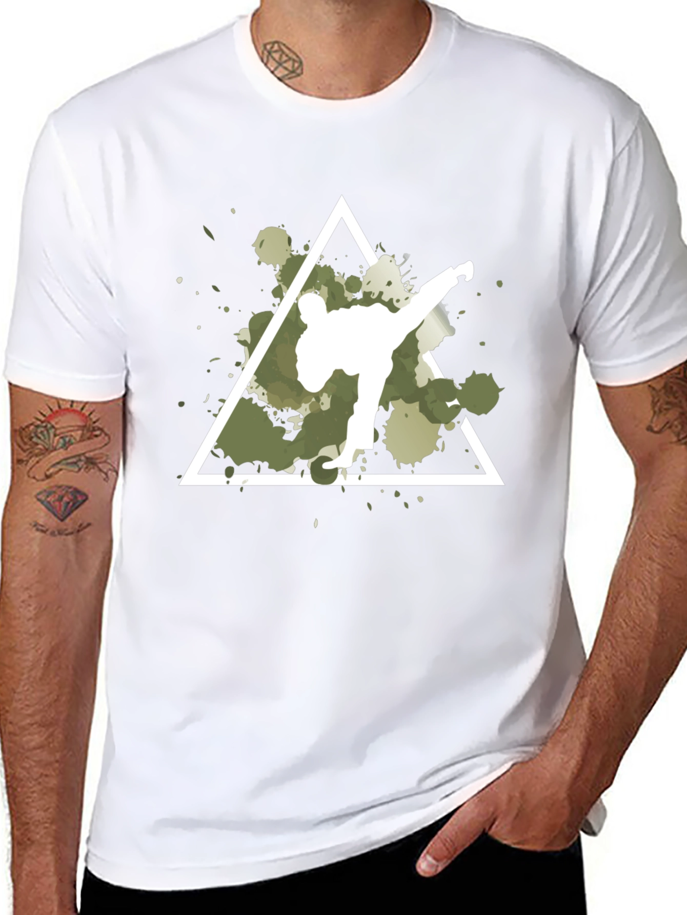 Martial Arts Kick Triangle T-Shirt