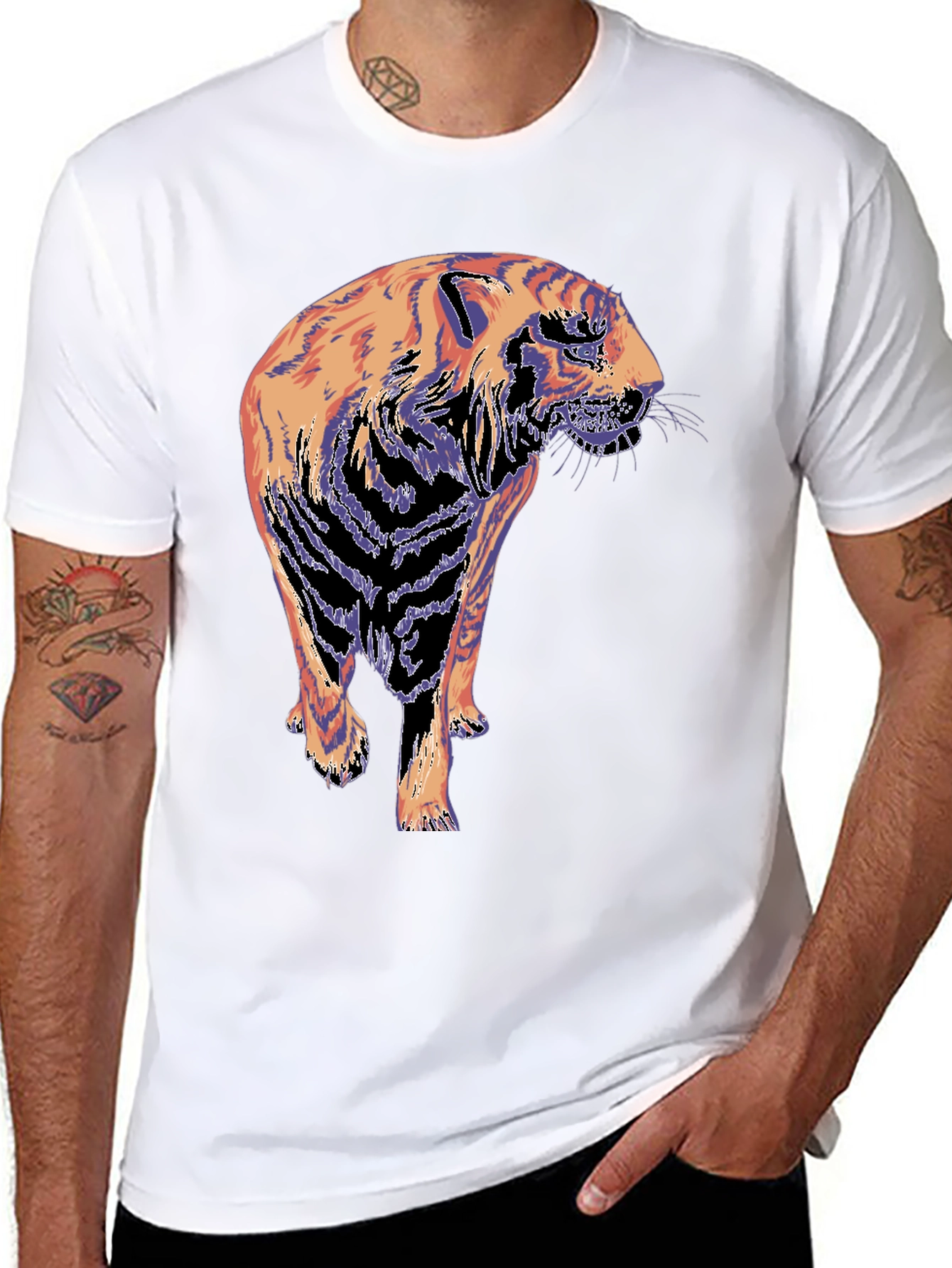 Tiger Graphic T-Shirt - Cool Animal Tee