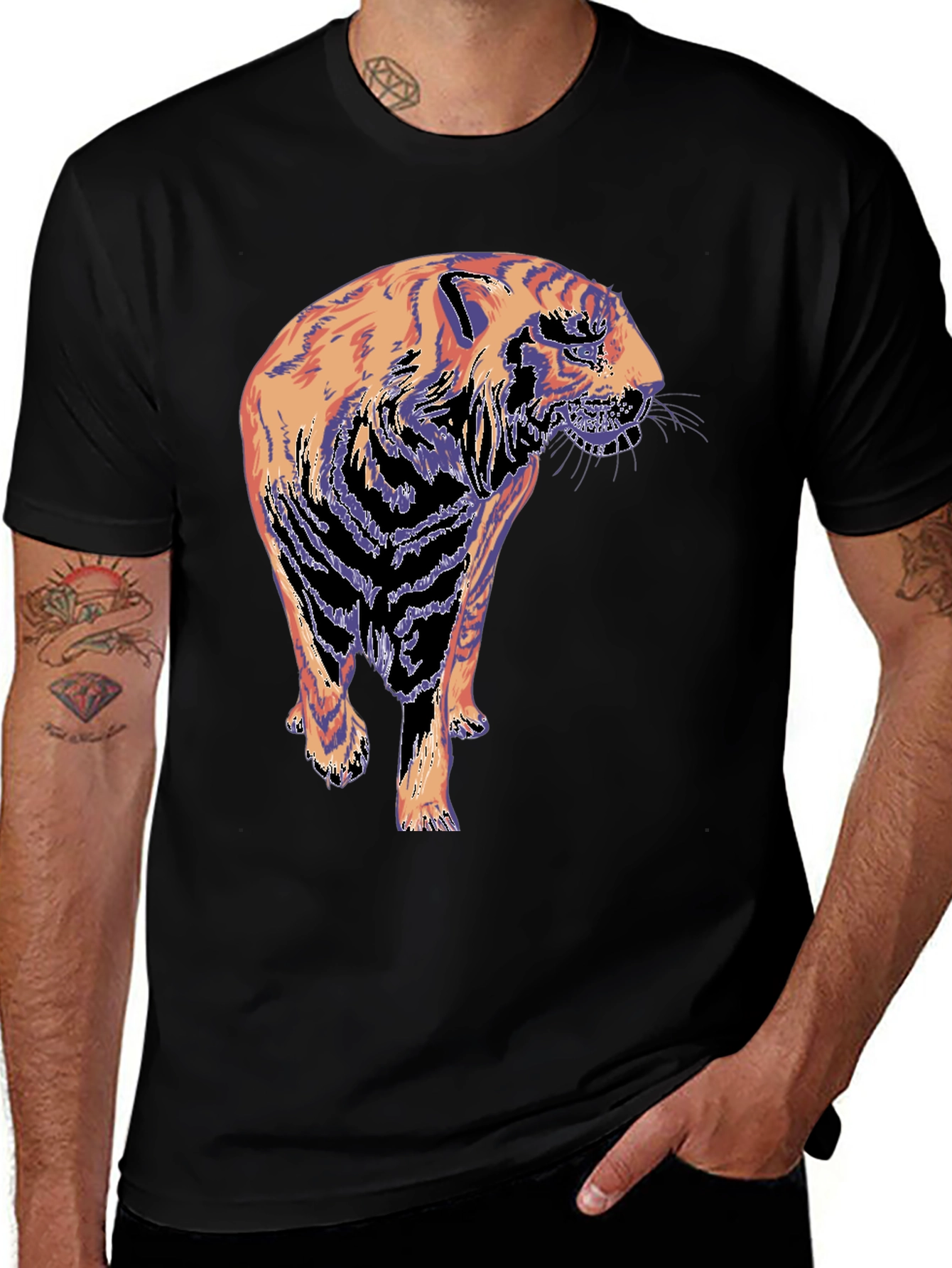 Tiger Graphic T-Shirt - Cool Animal Tee