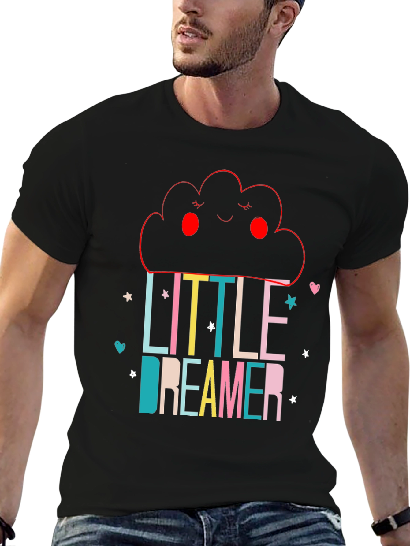 Little Dreamer Black Graphic Tee