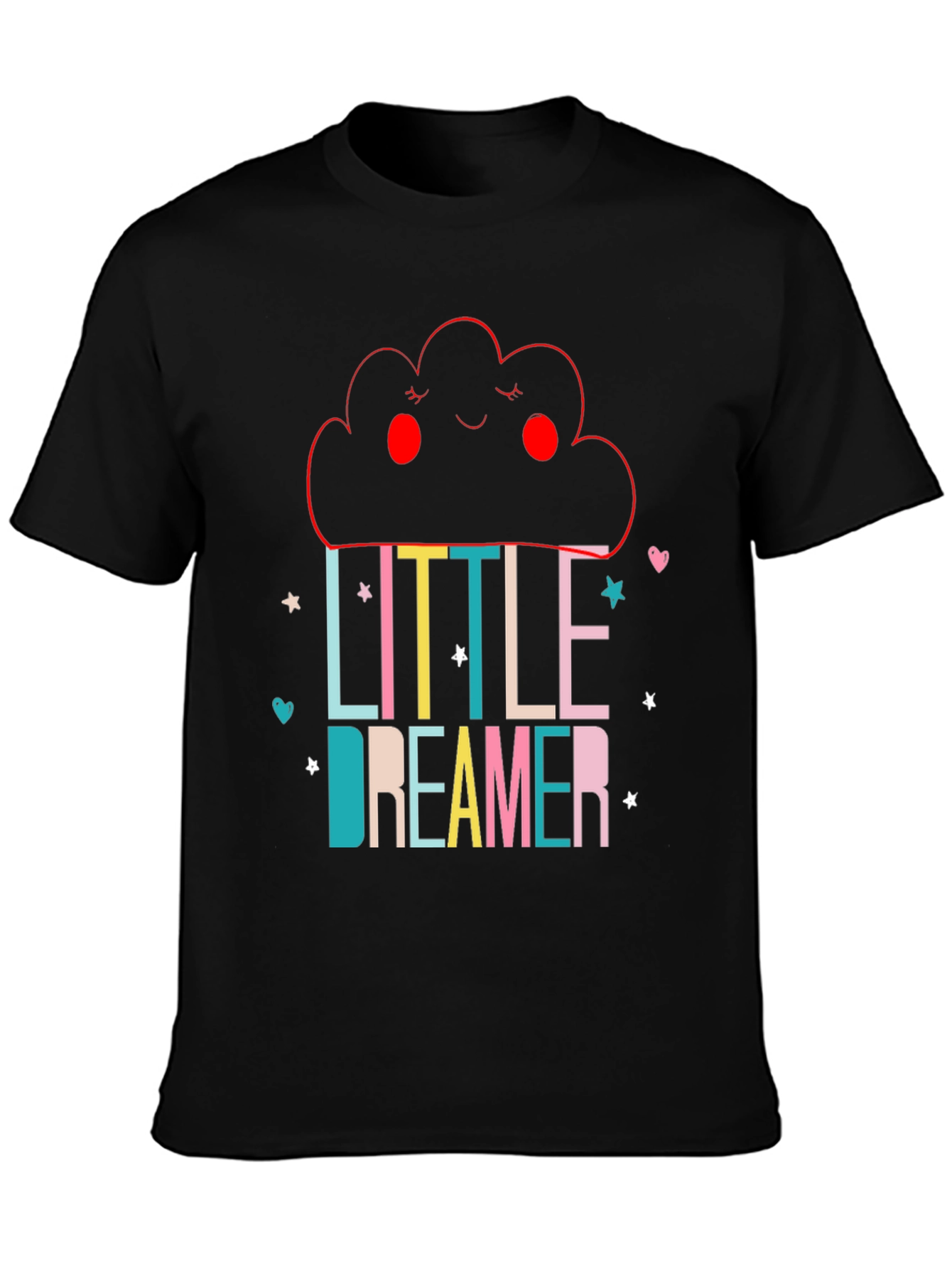 Little Dreamer Black Graphic Tee