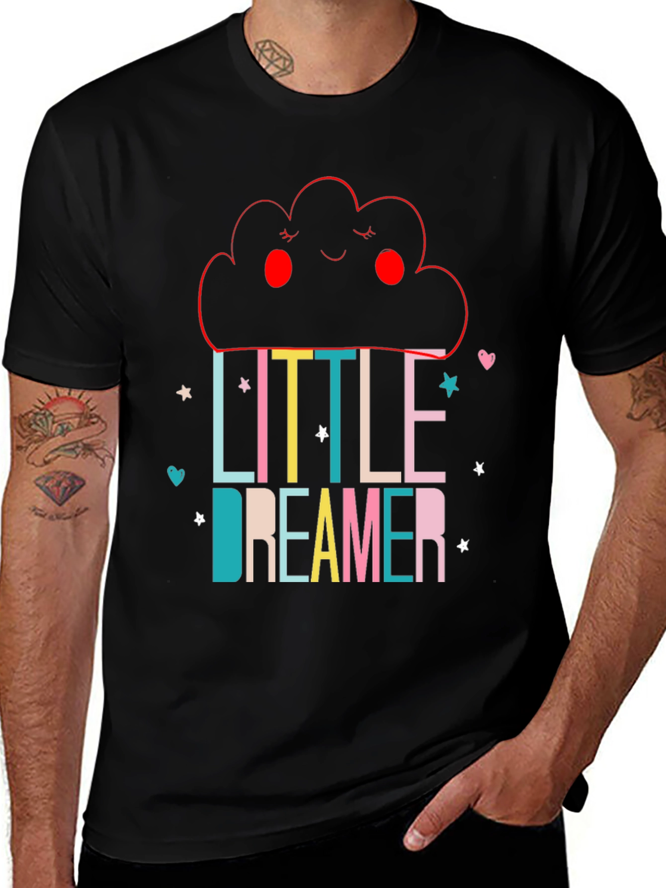 Little Dreamer Black Graphic Tee