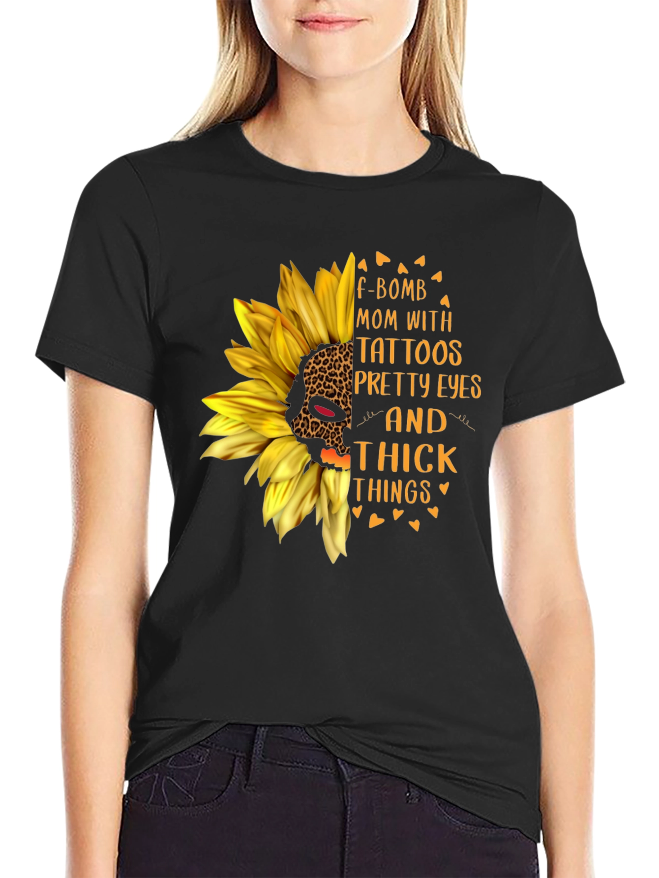 F-Bomb Mom Sunflower Graphic Tee