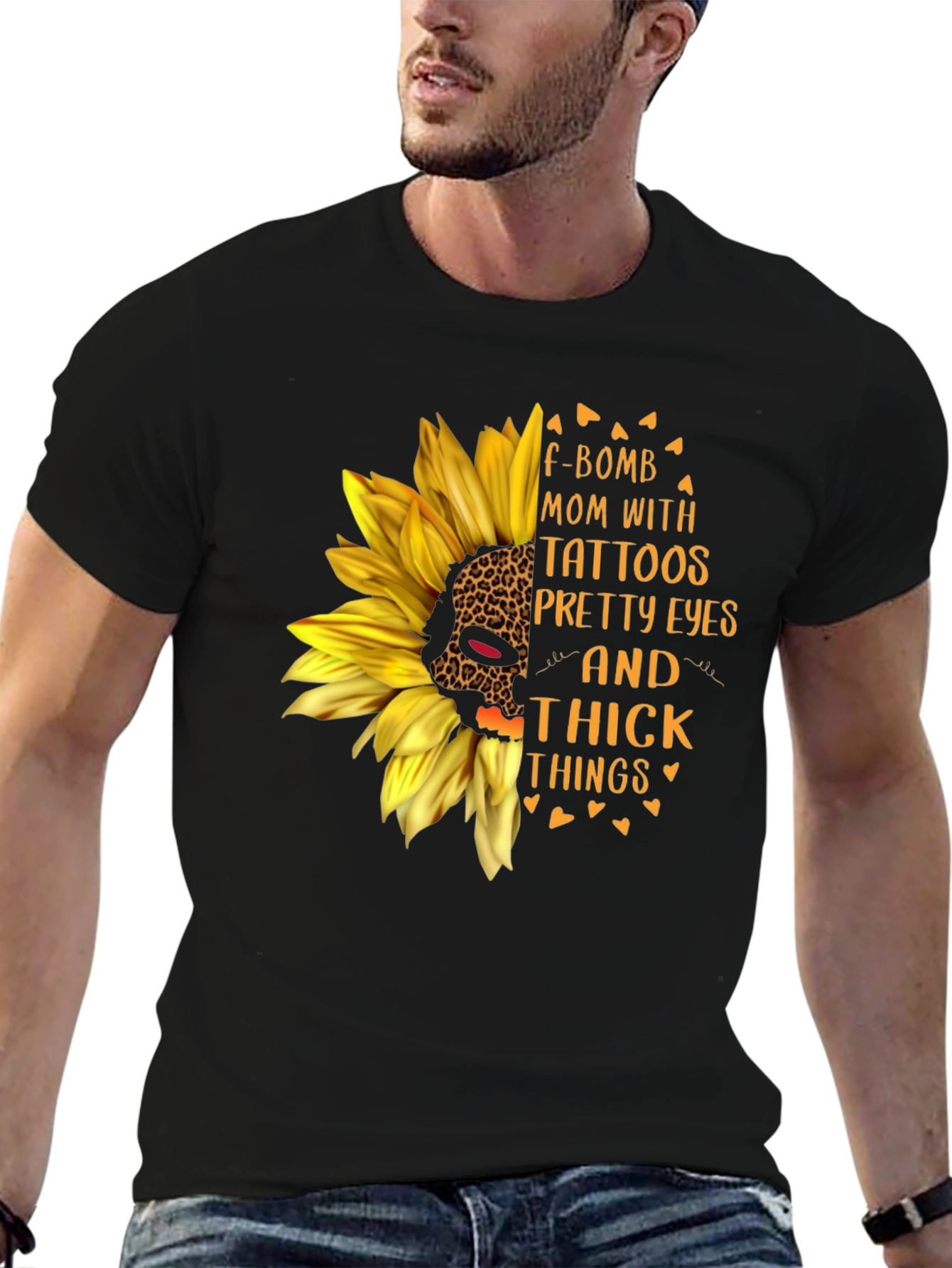 F-Bomb Mom Sunflower Graphic Tee