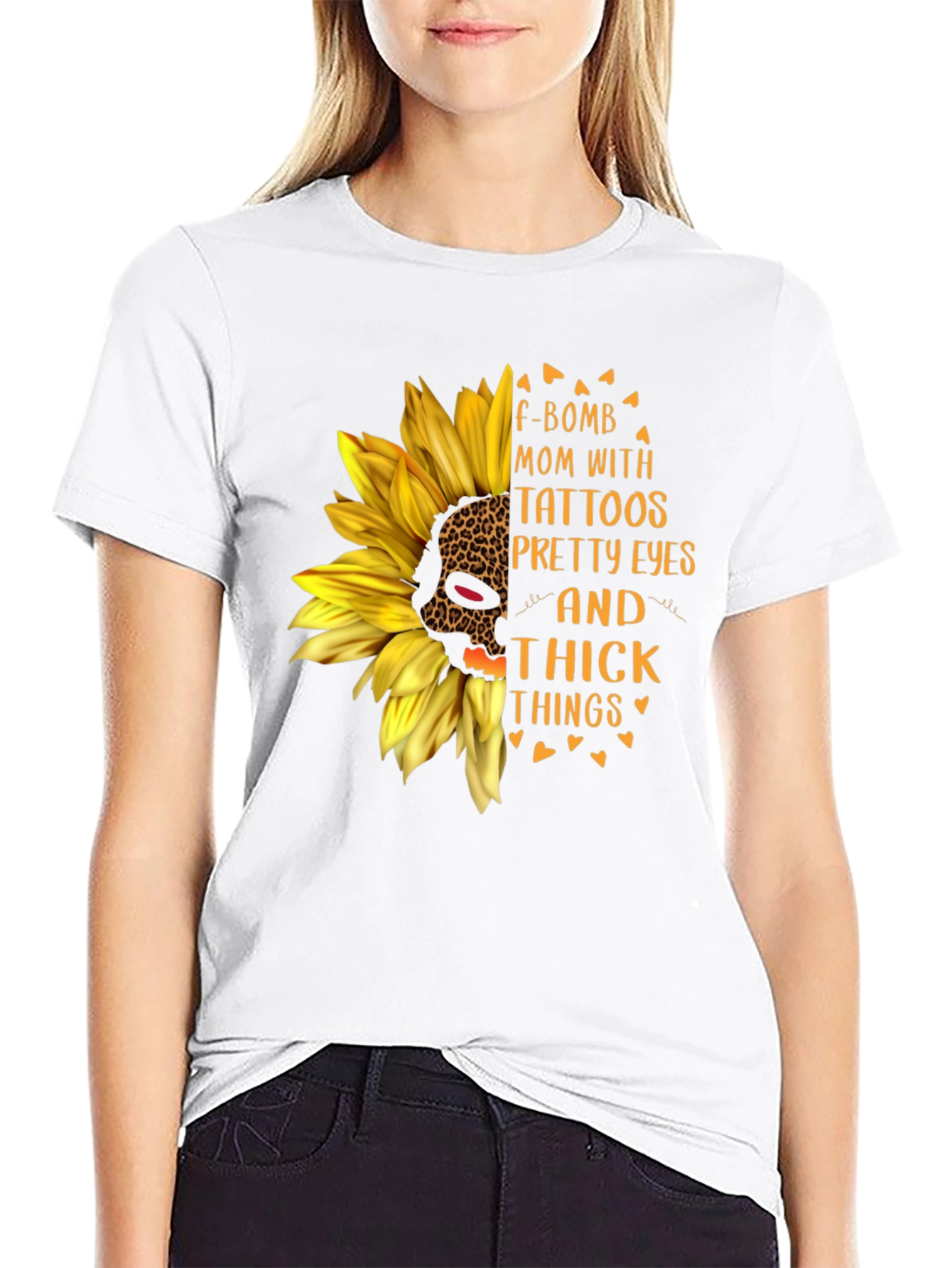 F-Bomb Mom Sunflower Graphic Tee