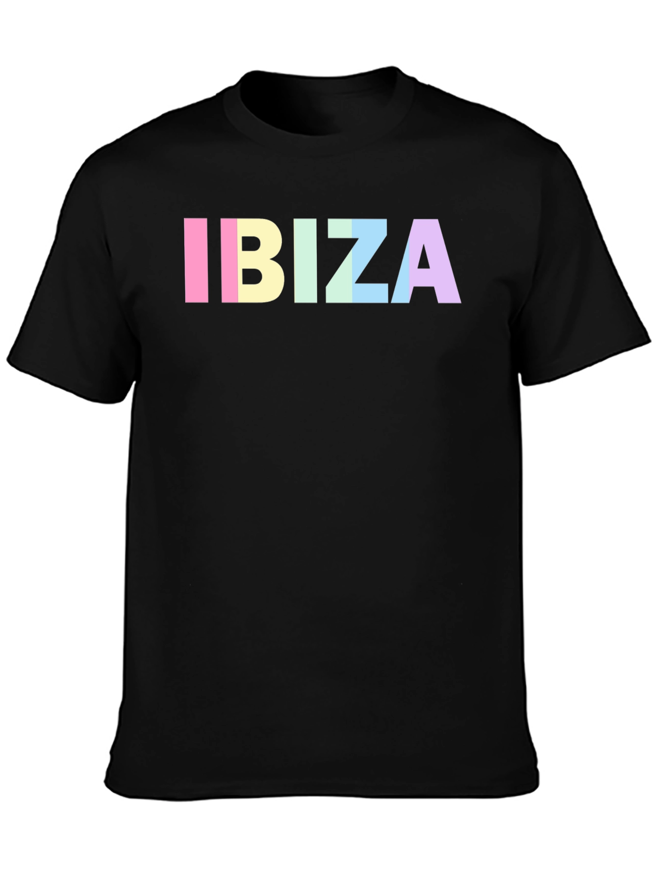 Ibiza Graphic Tee - Black Cotton Blend