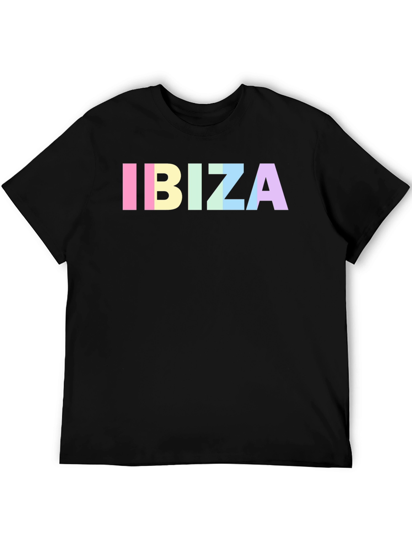Ibiza Graphic Tee - Black Cotton Blend