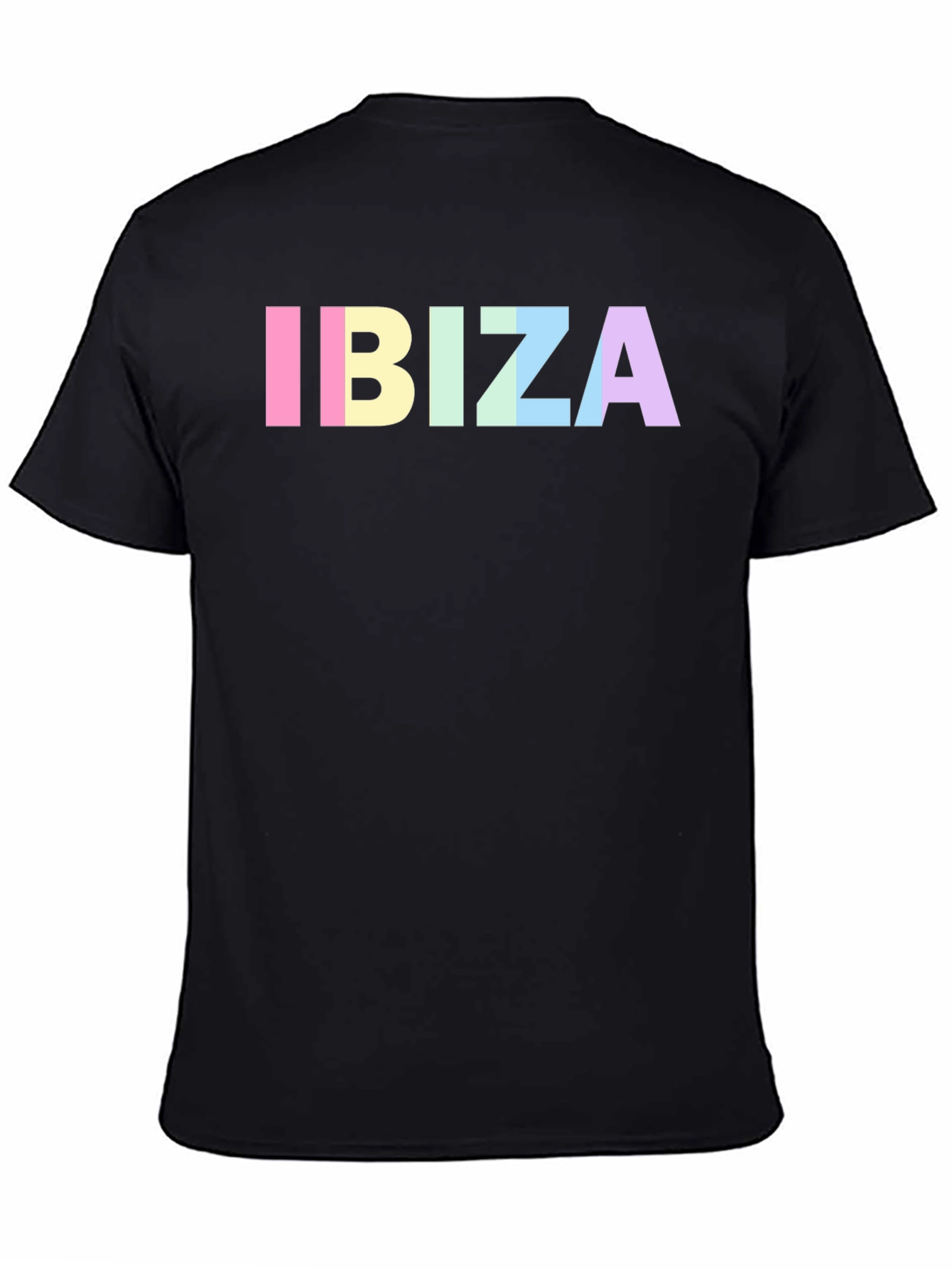 Ibiza Graphic Tee - Black Cotton Blend