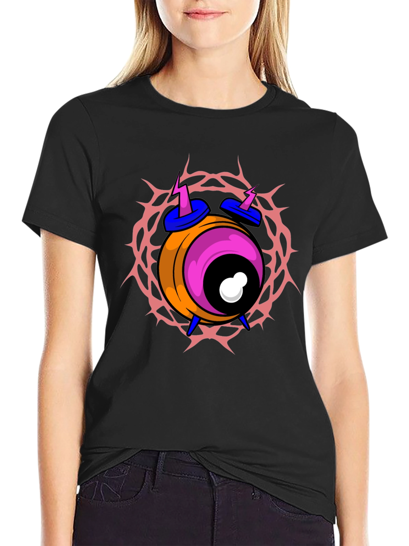 Eye Alarm Clock Graphic Tee - Unique Design