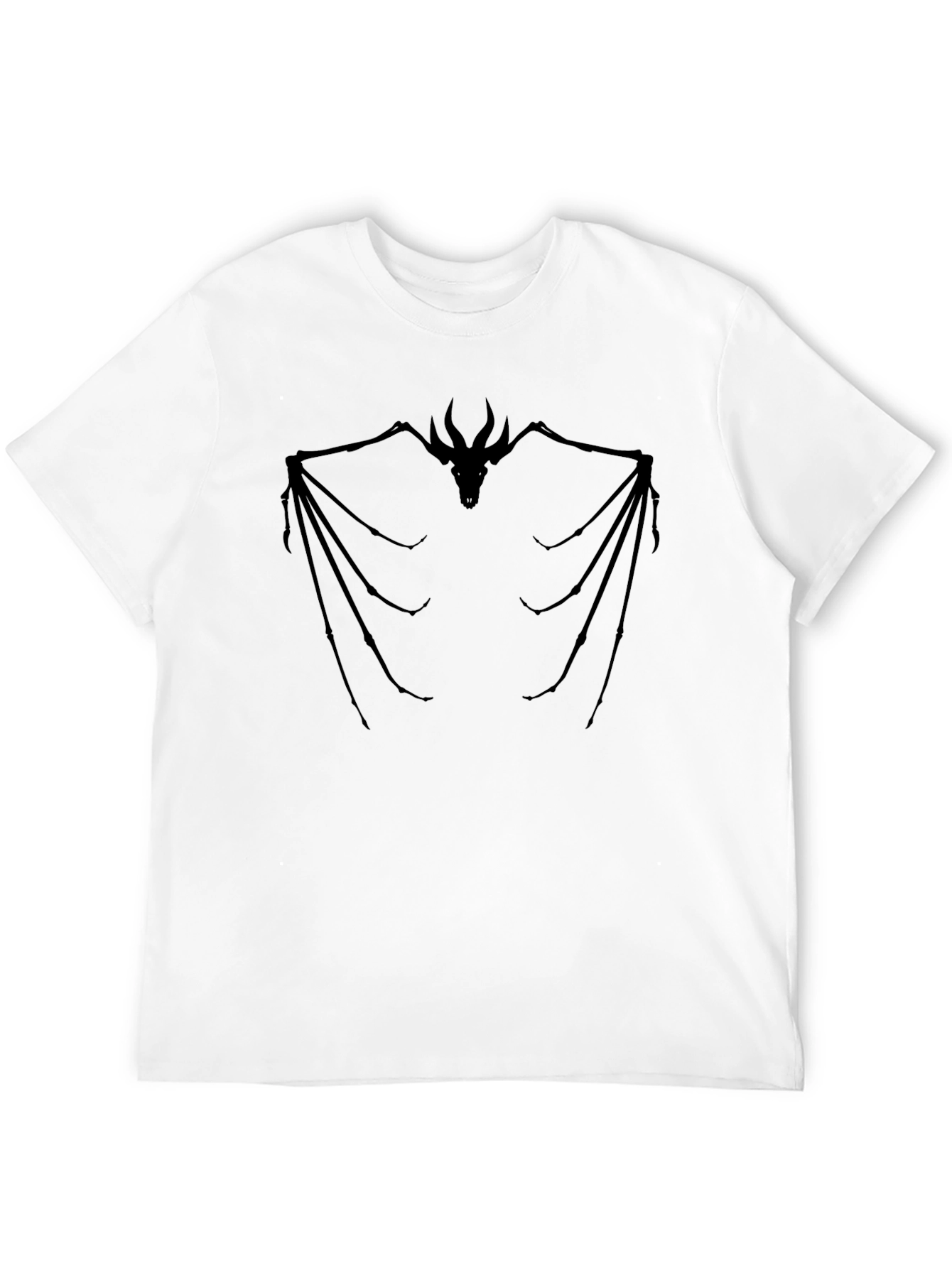 Dragon Skeleton T-Shirt - Black Graphic Tee