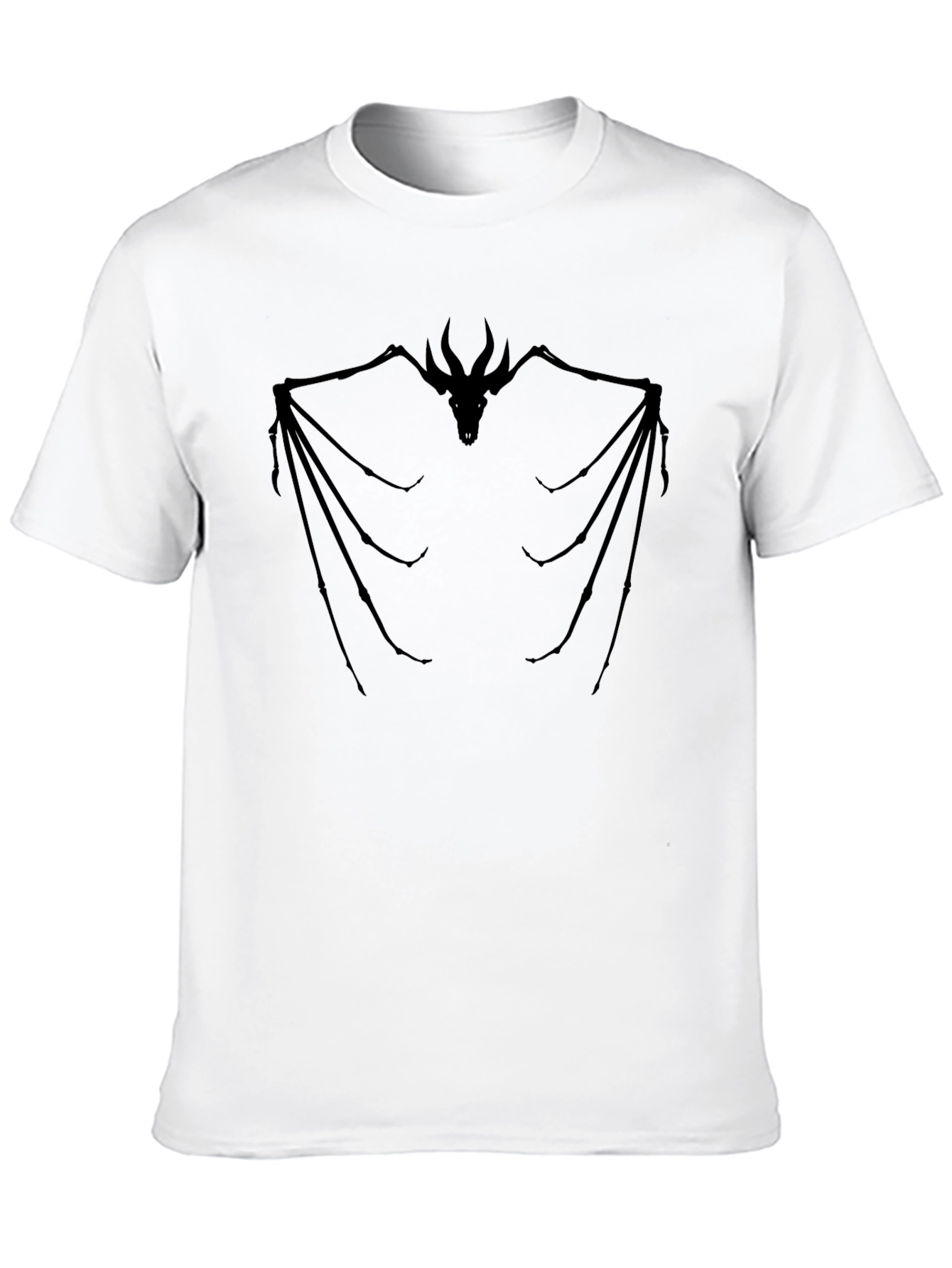 Dragon Skeleton T-Shirt - Black Graphic Tee