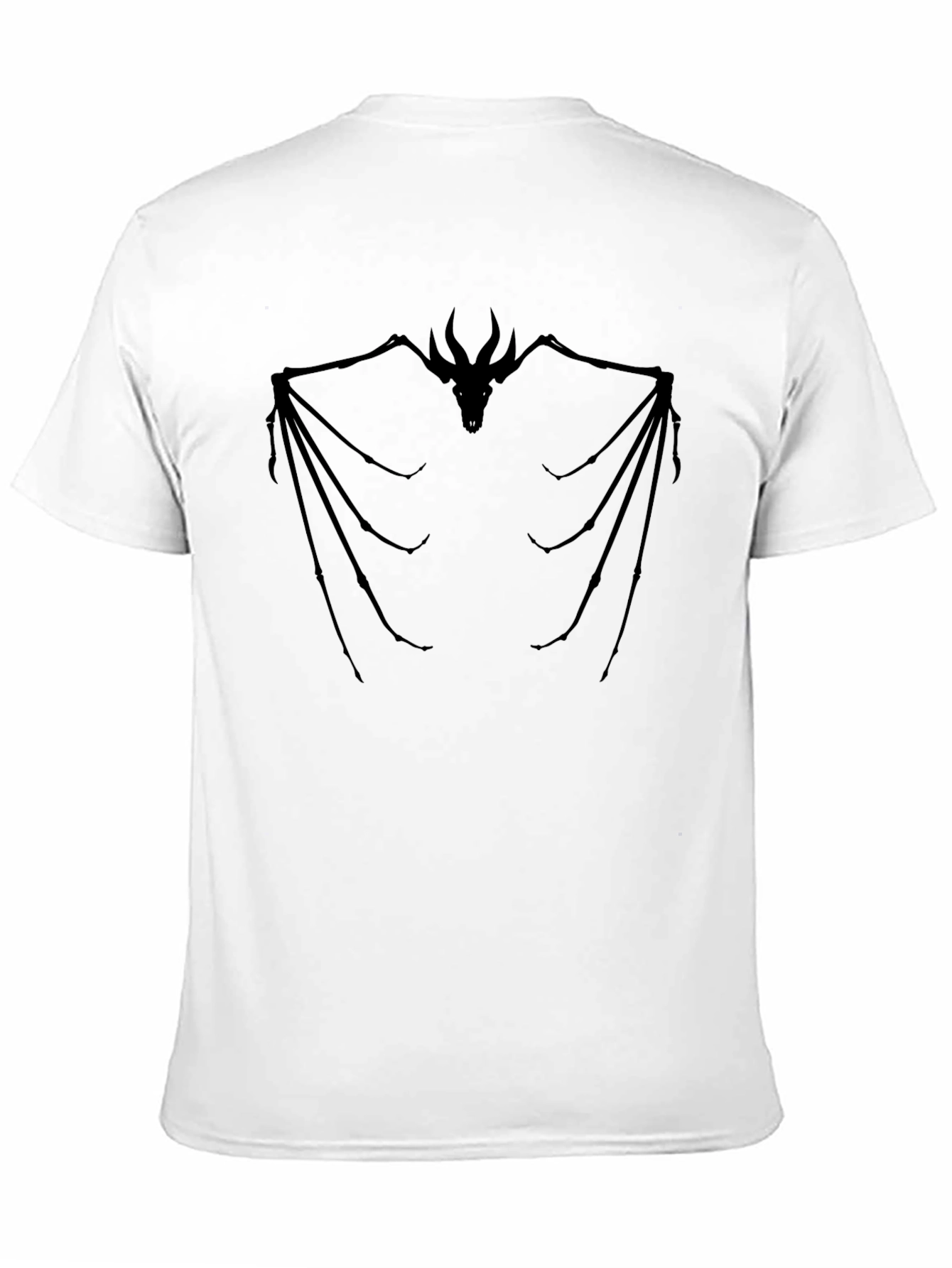 Dragon Skeleton T-Shirt - Black Graphic Tee
