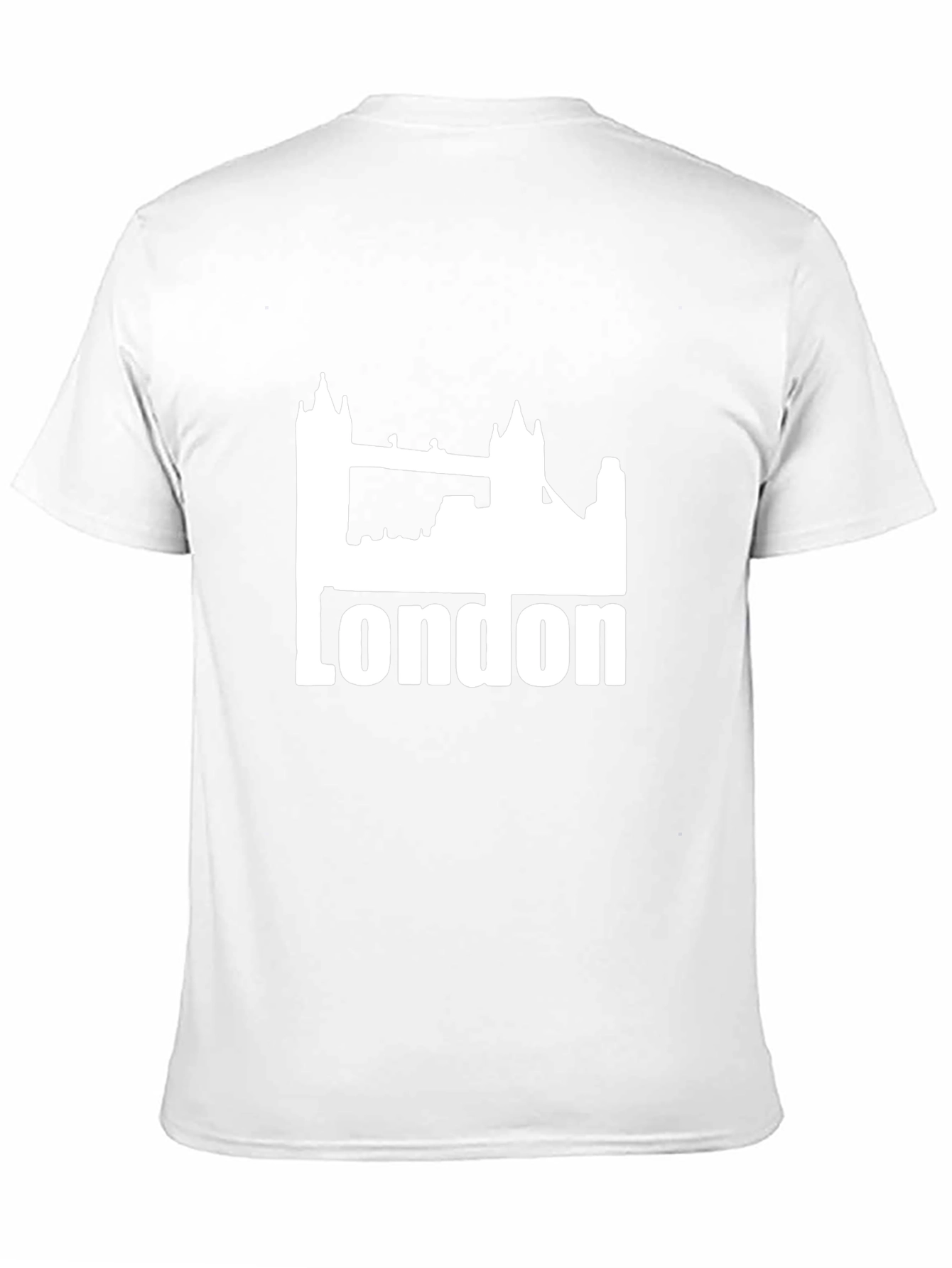 London Skyline Graphic Tee - Black Cotton Blend