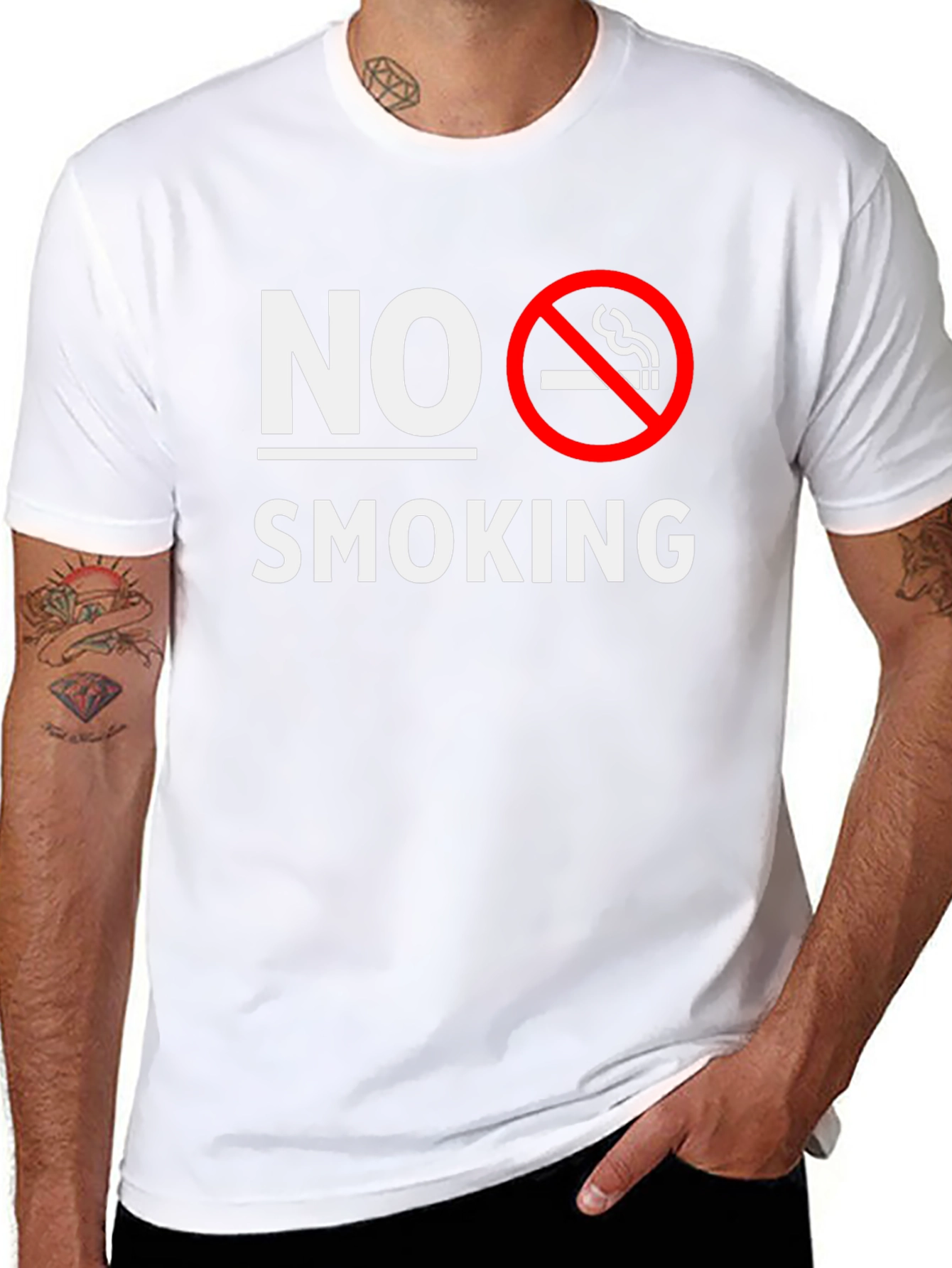 No Smoking T-Shirt - Classic Anti-Smoking Design