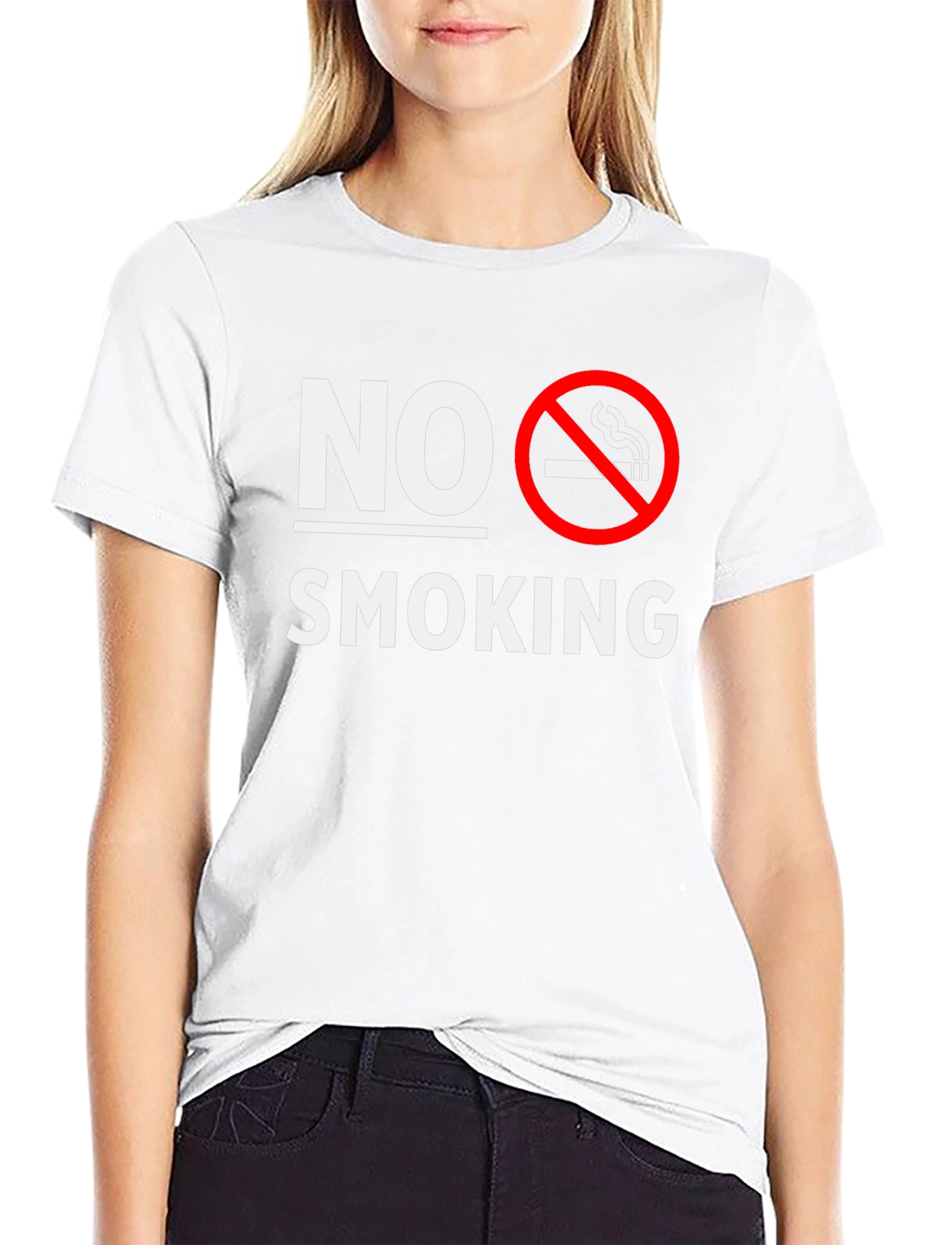 No Smoking T-Shirt - Classic Anti-Smoking Design