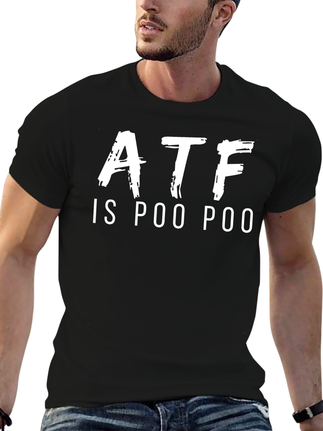 ATF is Poo Poo Graphic T-Shirt - Black