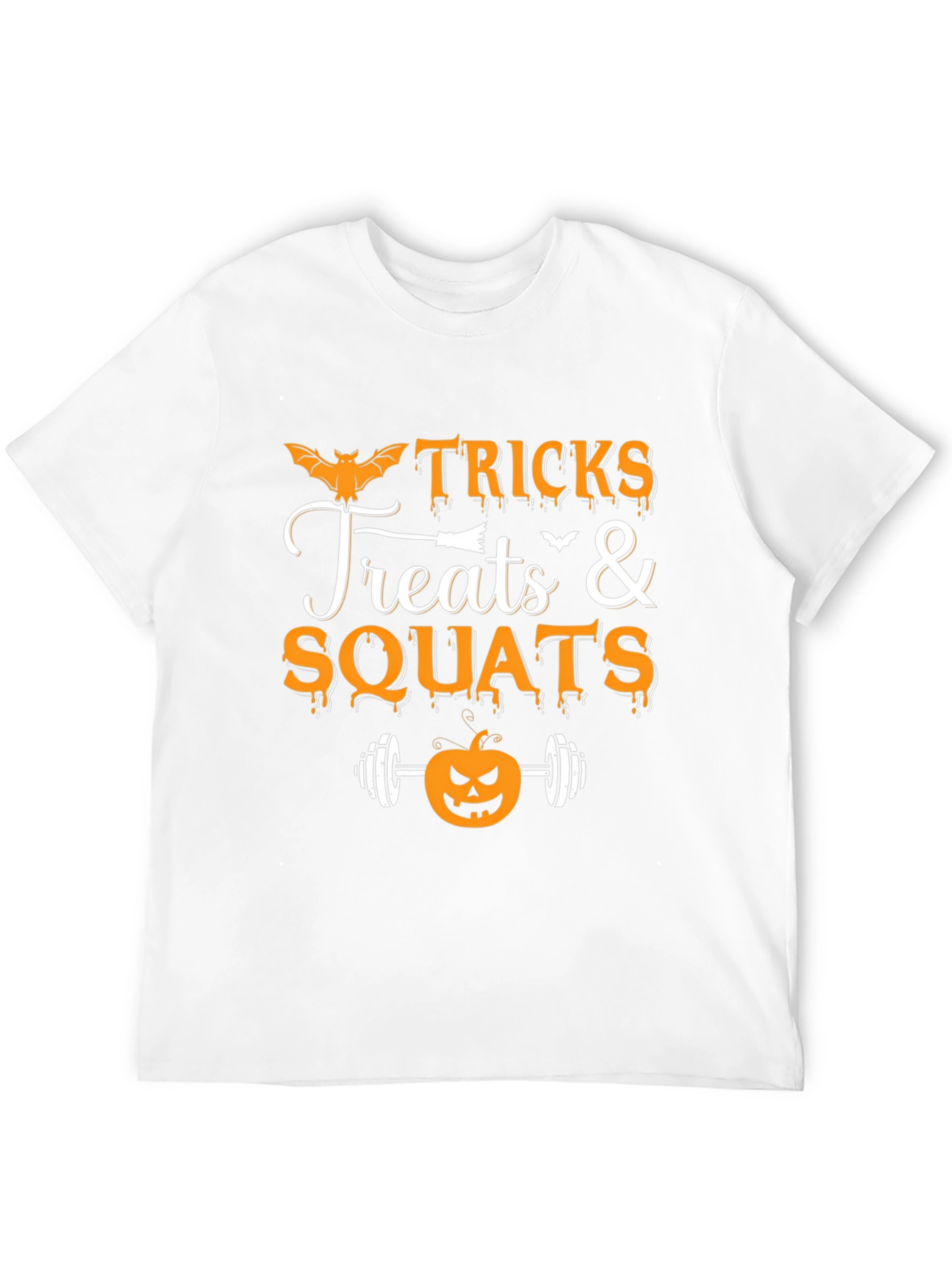 Tricks Treats & Squats Halloween Gym T-Shirt