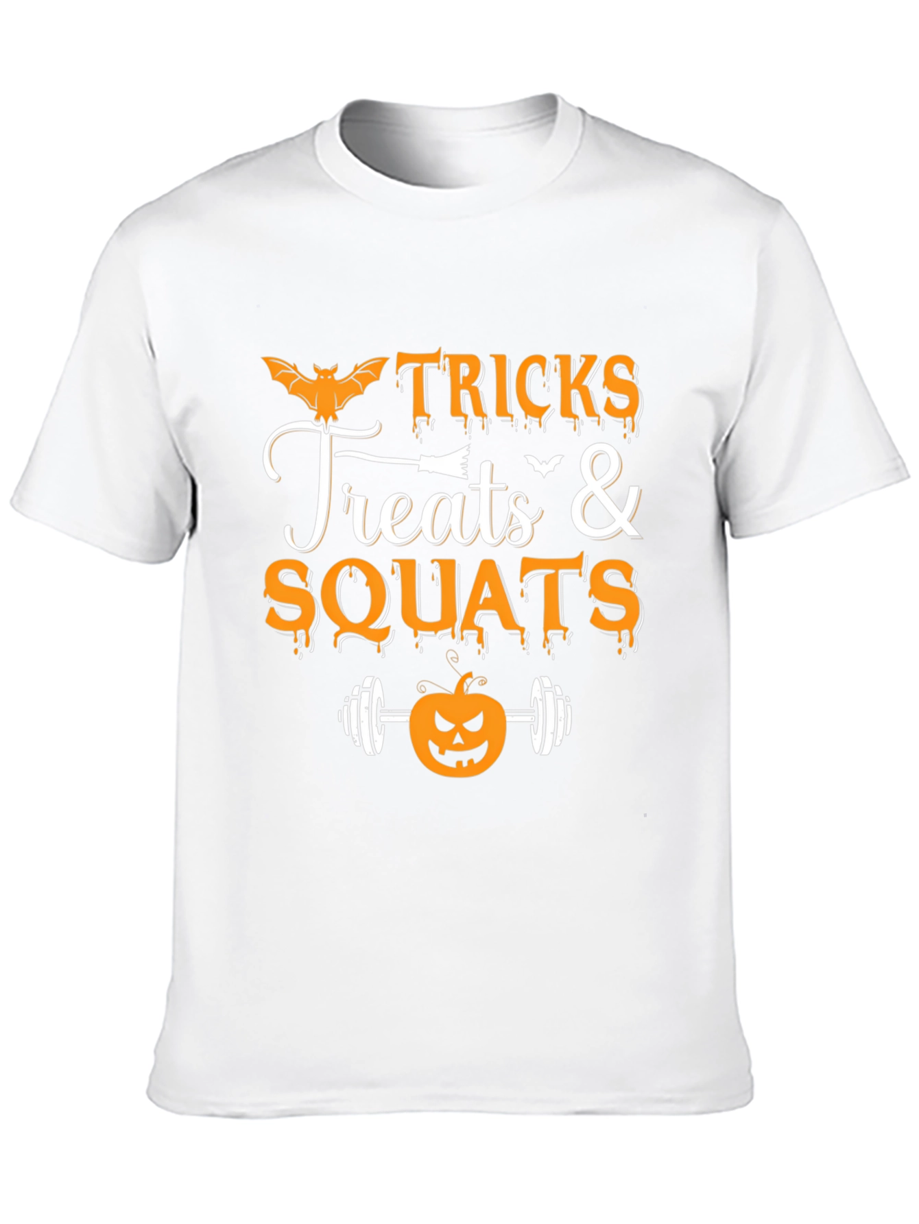 Tricks Treats & Squats Halloween Gym T-Shirt