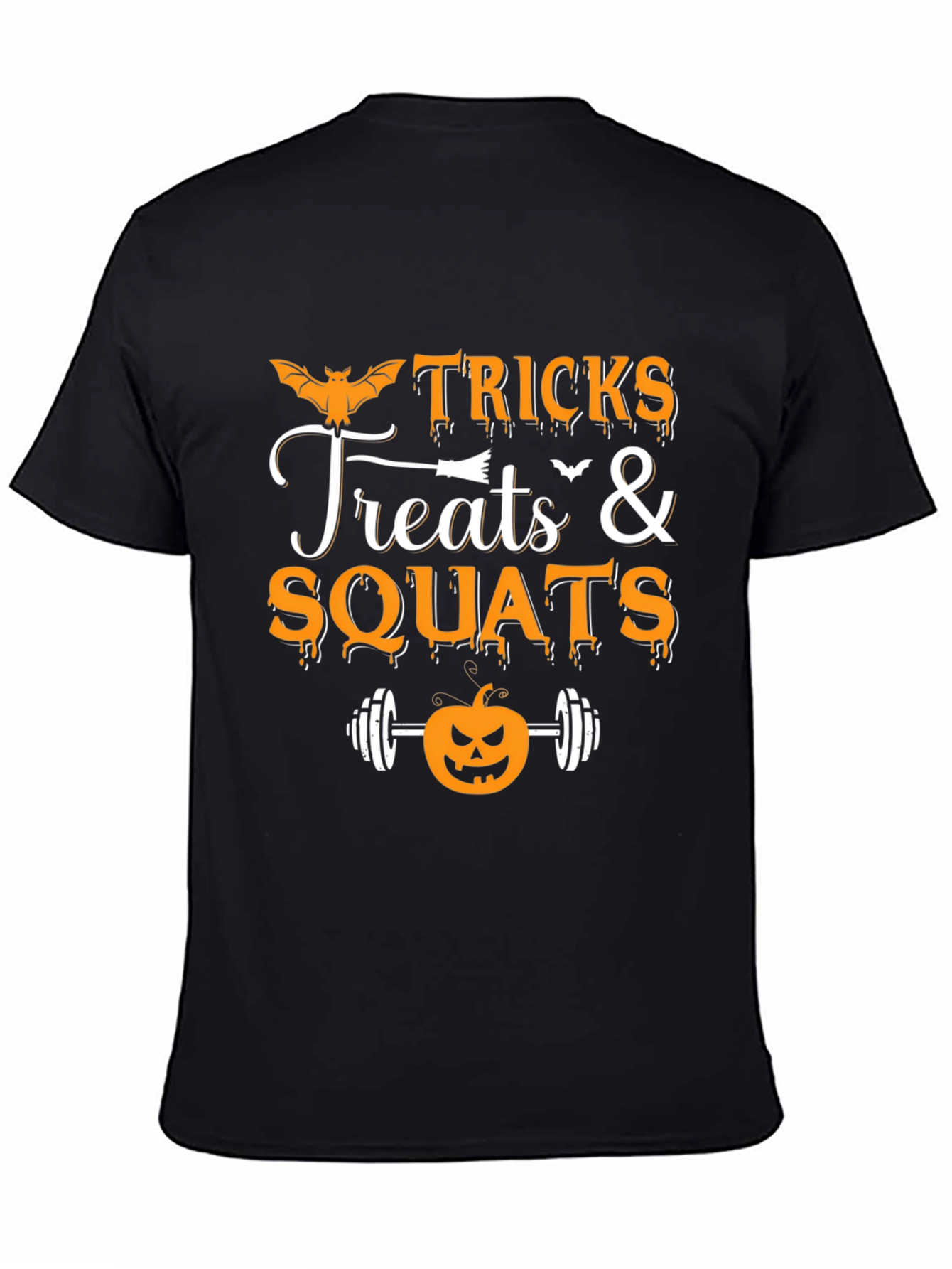 Tricks Treats & Squats Halloween Gym T-Shirt