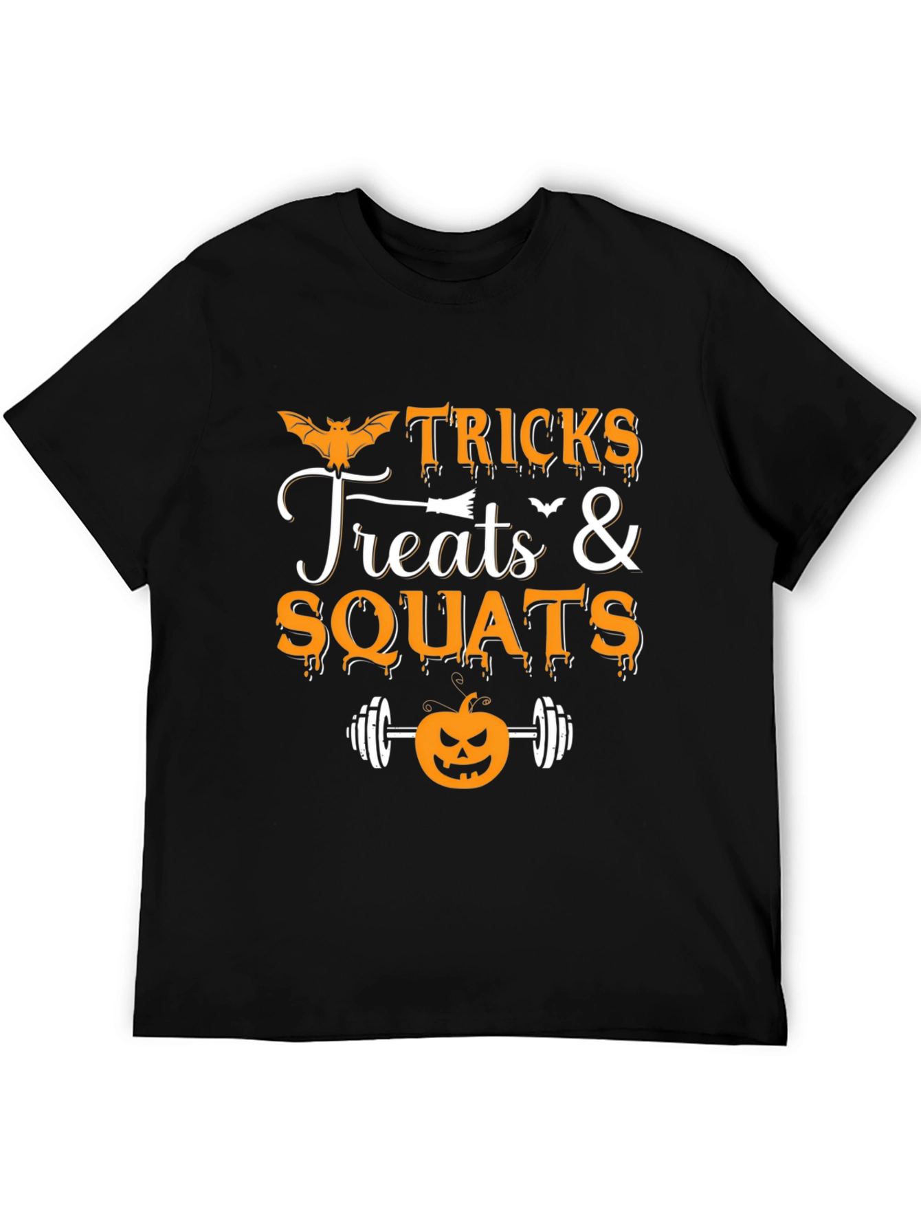 Tricks Treats & Squats Halloween Gym T-Shirt