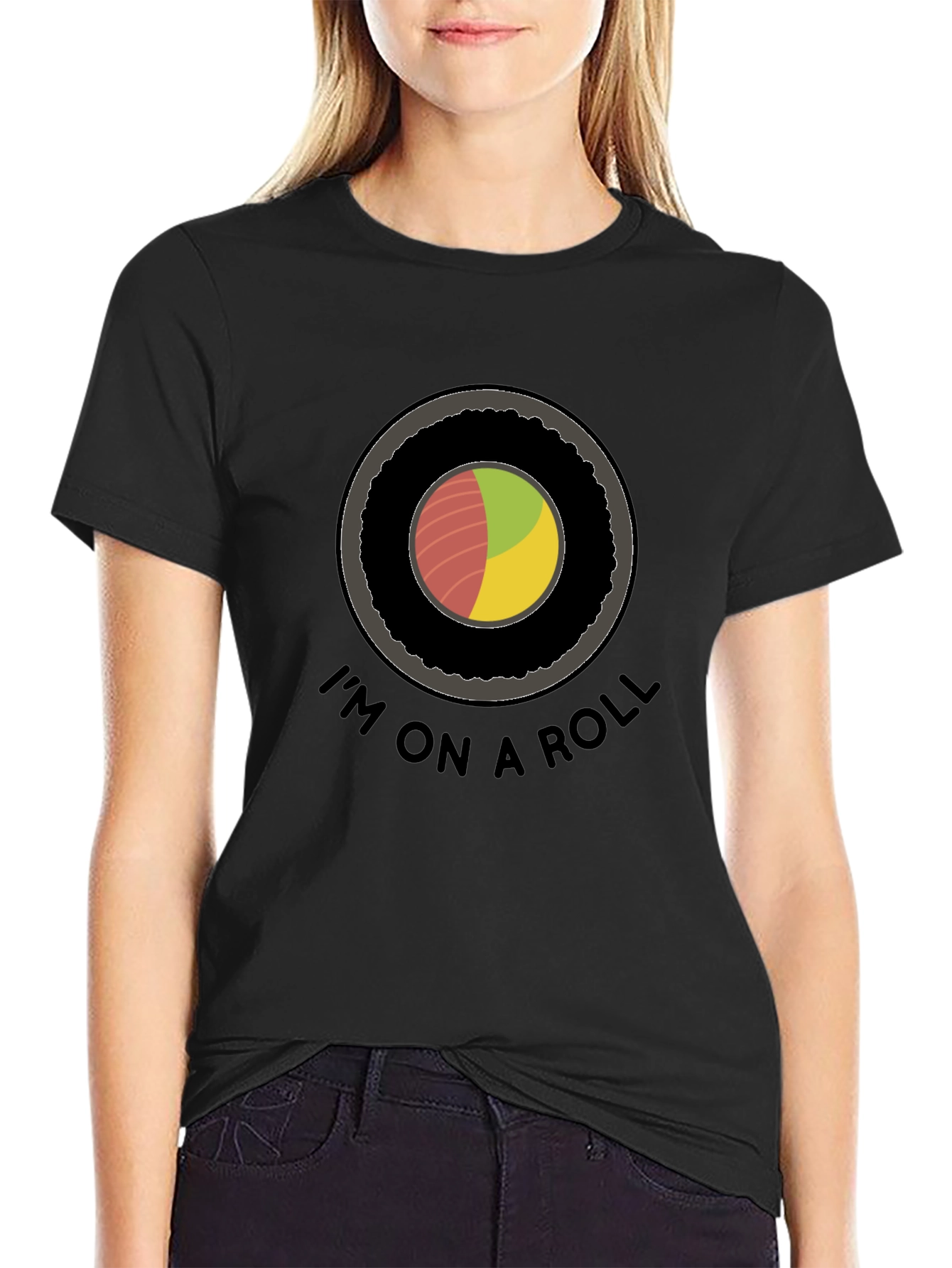 Im On A Roll T-Shirt - Sushi Graphic Tee