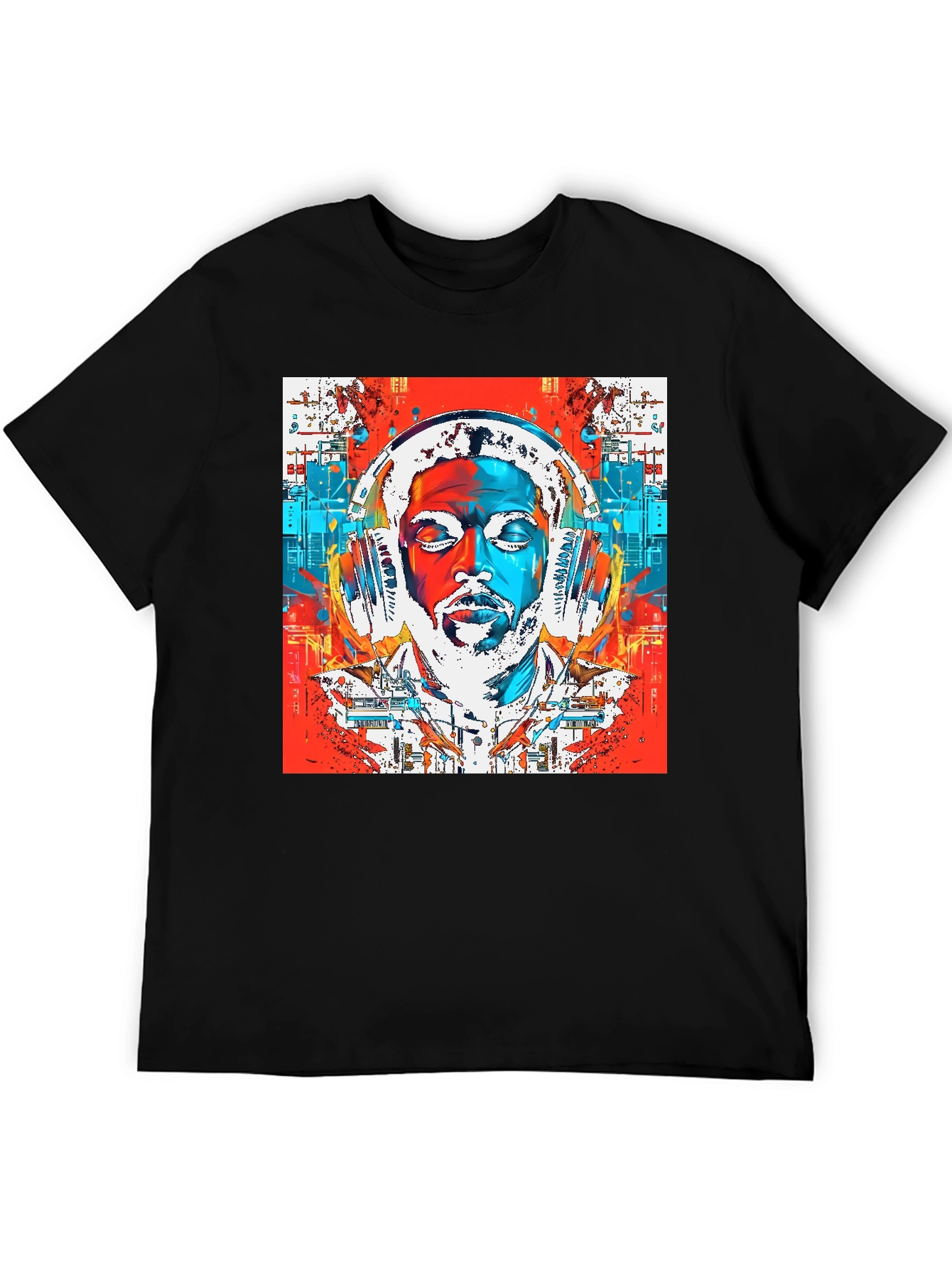 Vibrant Graphic Tee - Modern Abstract Design