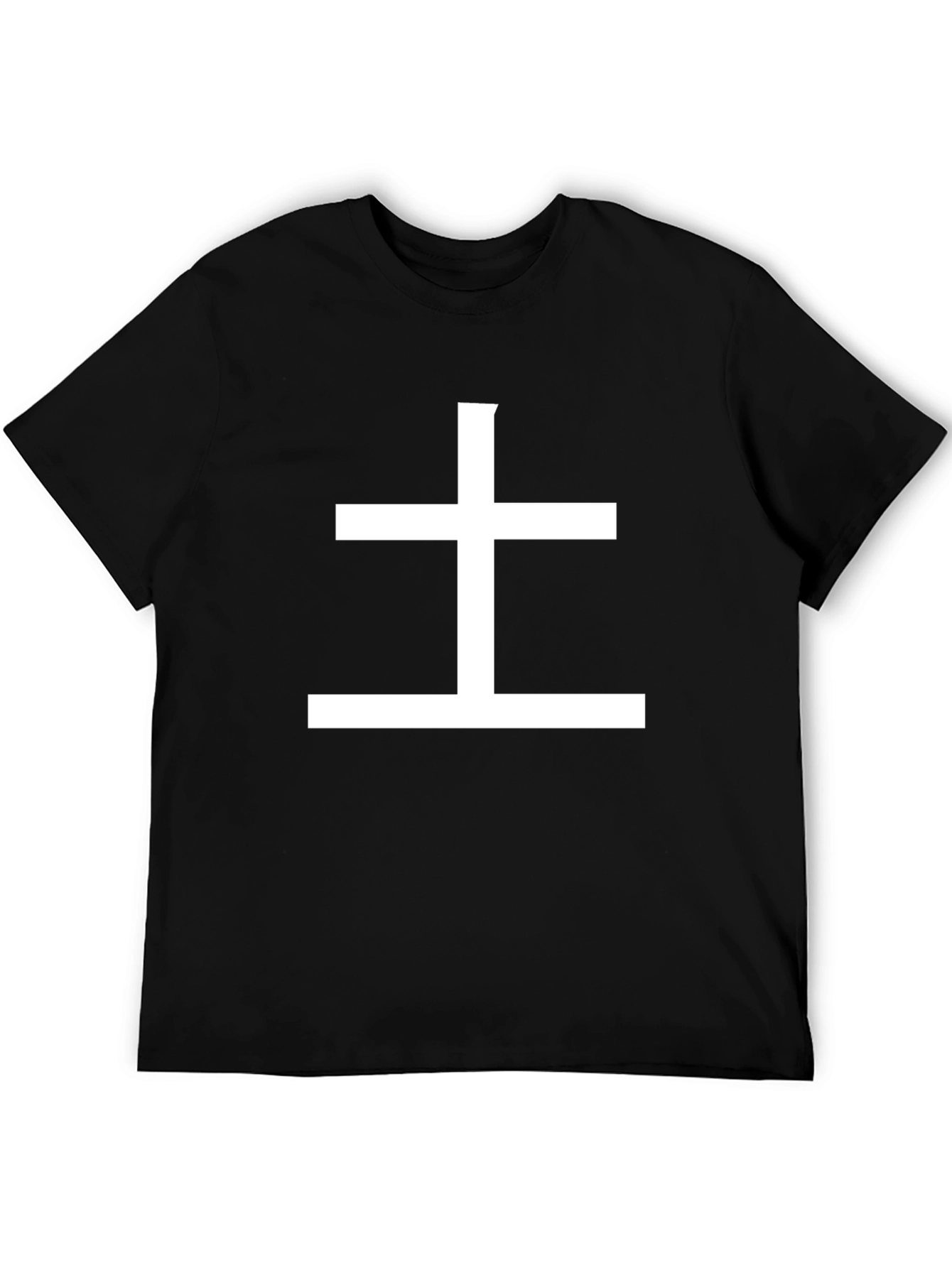 Minimalist Soil Symbol Black T-Shirt