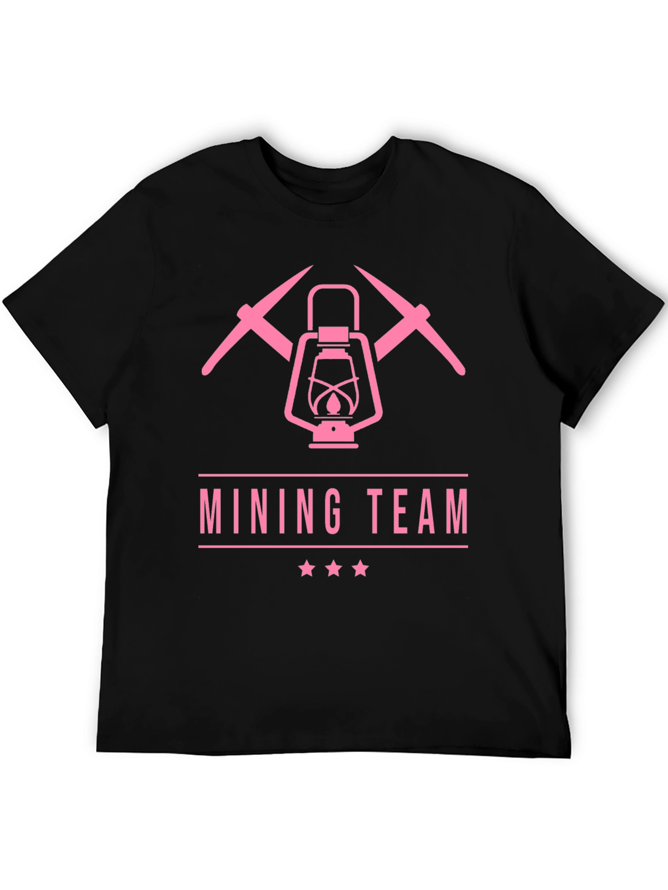 Mining Team Graphic T-Shirt - Miners Lantern & Pickaxes