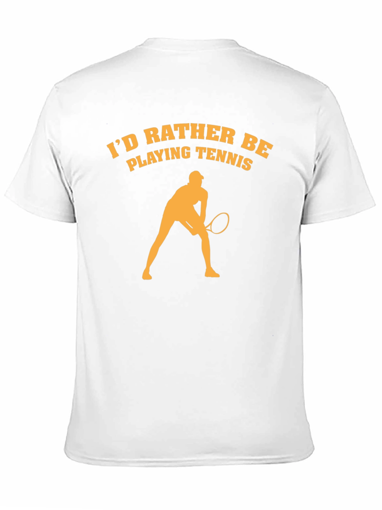 Tennis Lovers Tee: Id Rather Be Playing Tennis