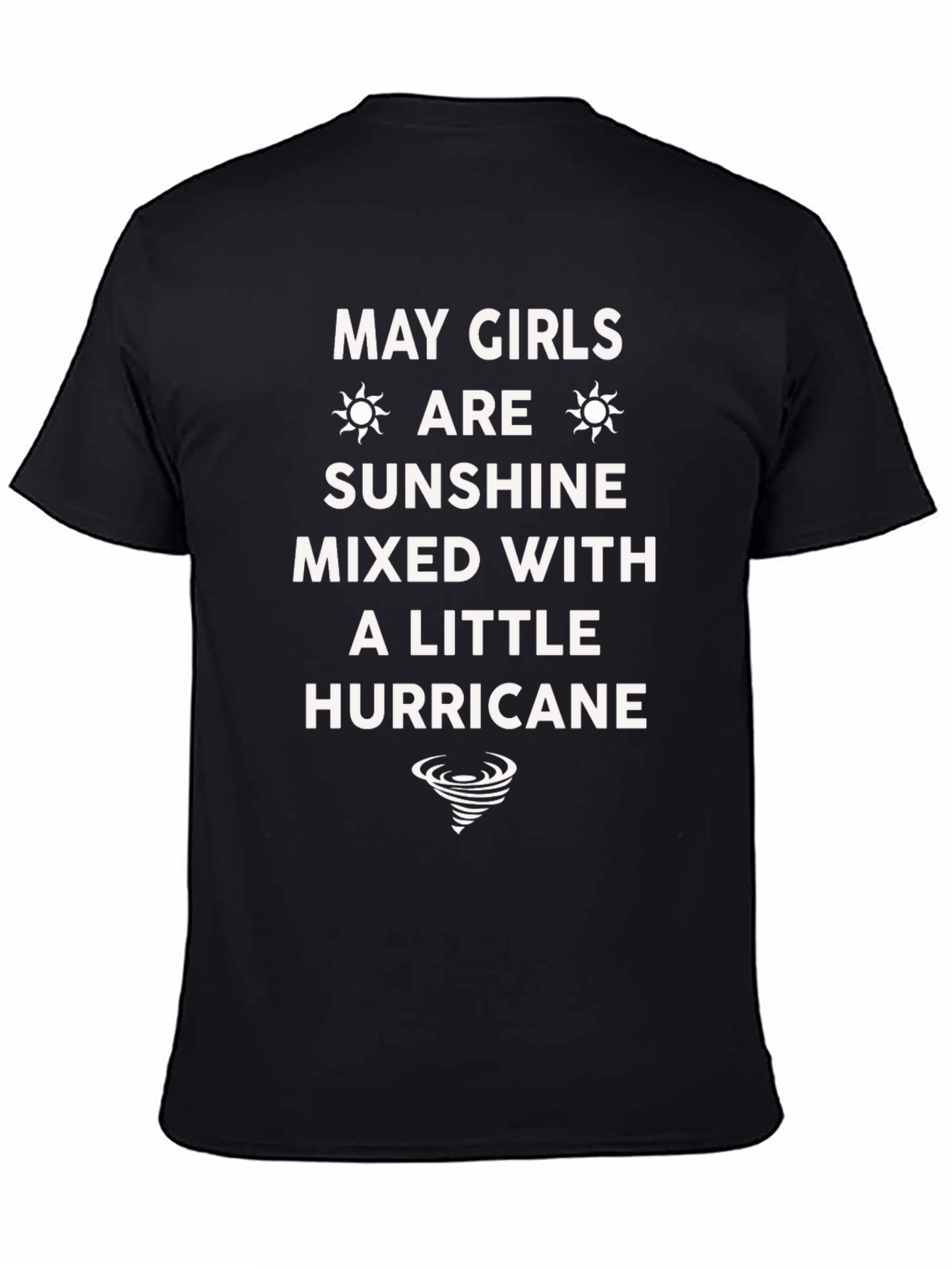 May Girls Sunshine Mixed With A Little Hurricane T-Shirt