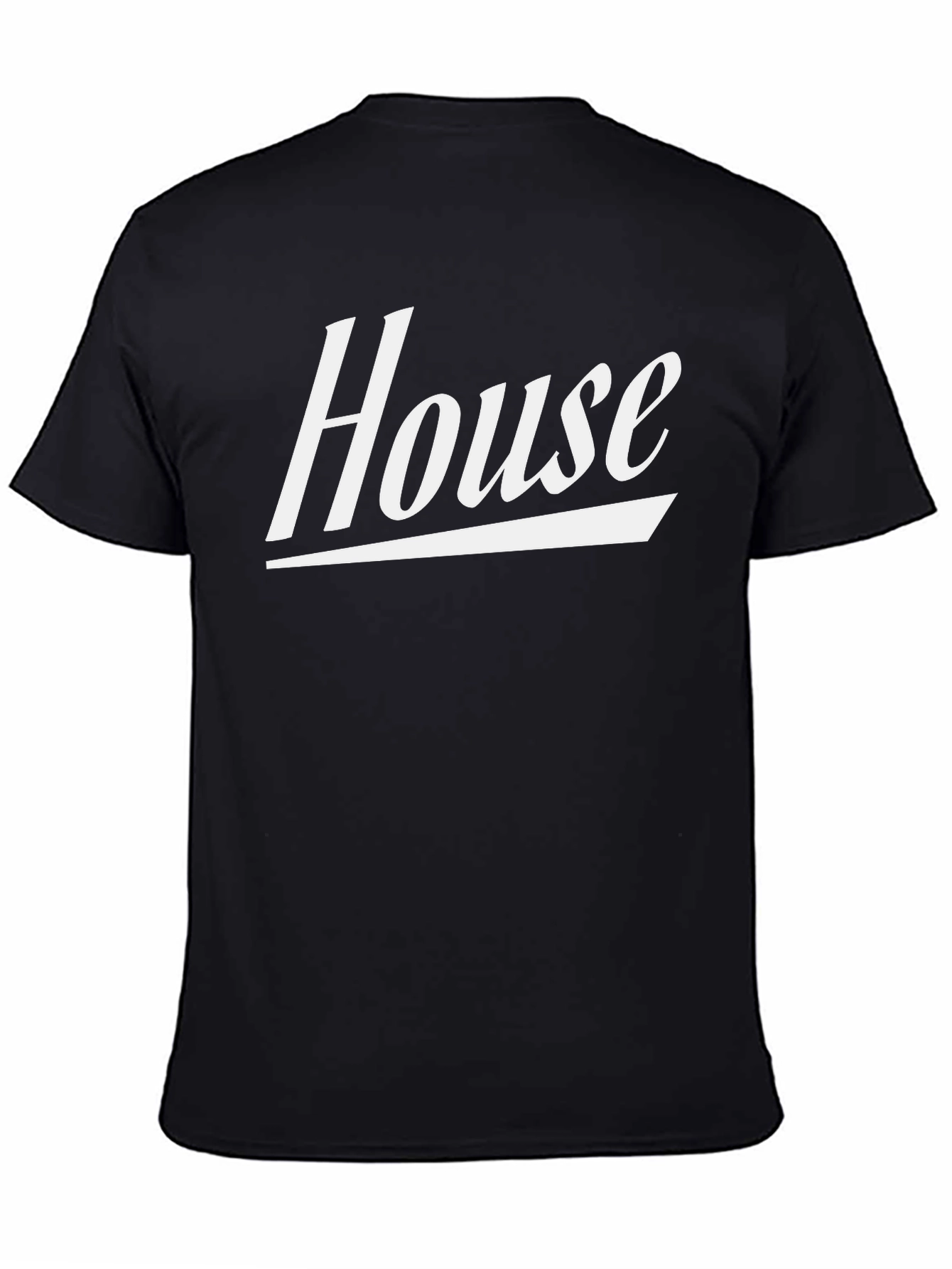 House Graphic Tee - Stylish Black T-Shirt