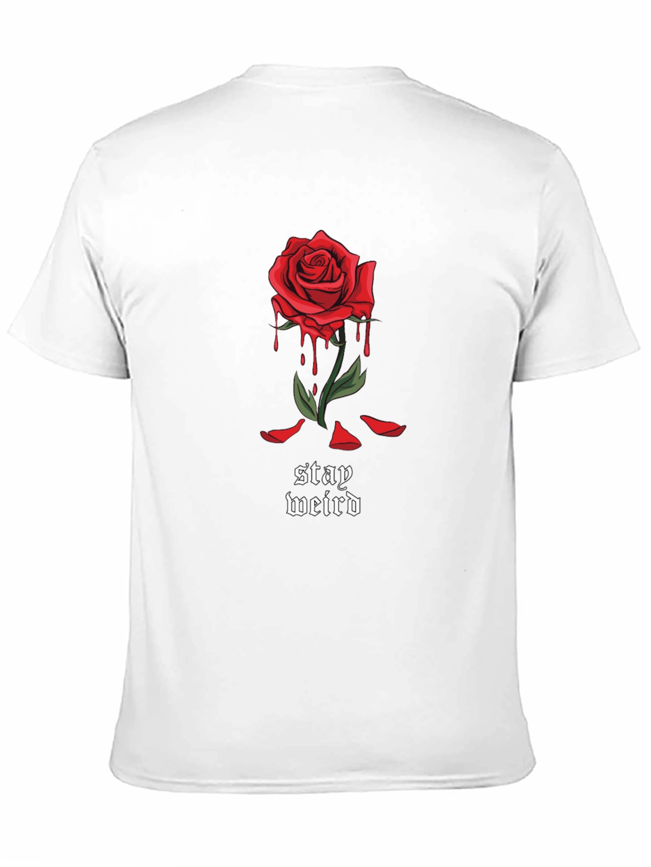 Stay Weird Rose Graphic Tee