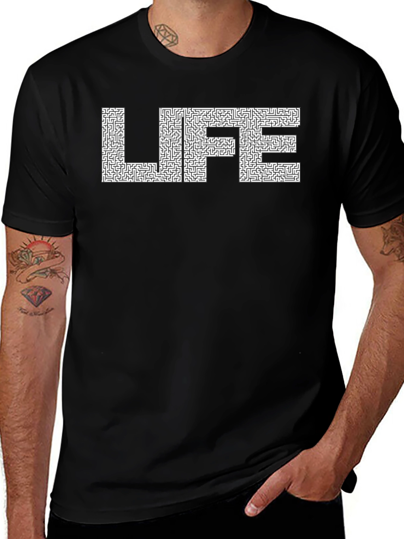 Life Maze T-Shirt - Unique Puzzle Tee