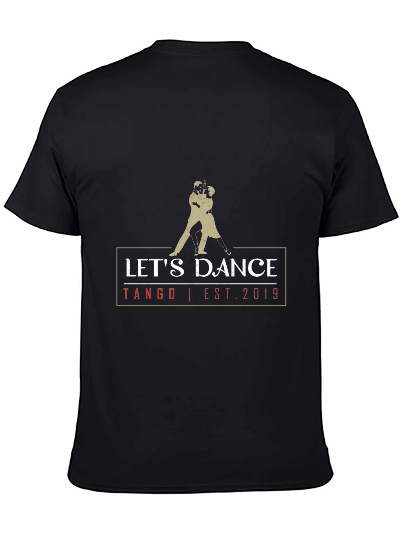 Lets Dance Tango Est. 2019 Black T-Shirt