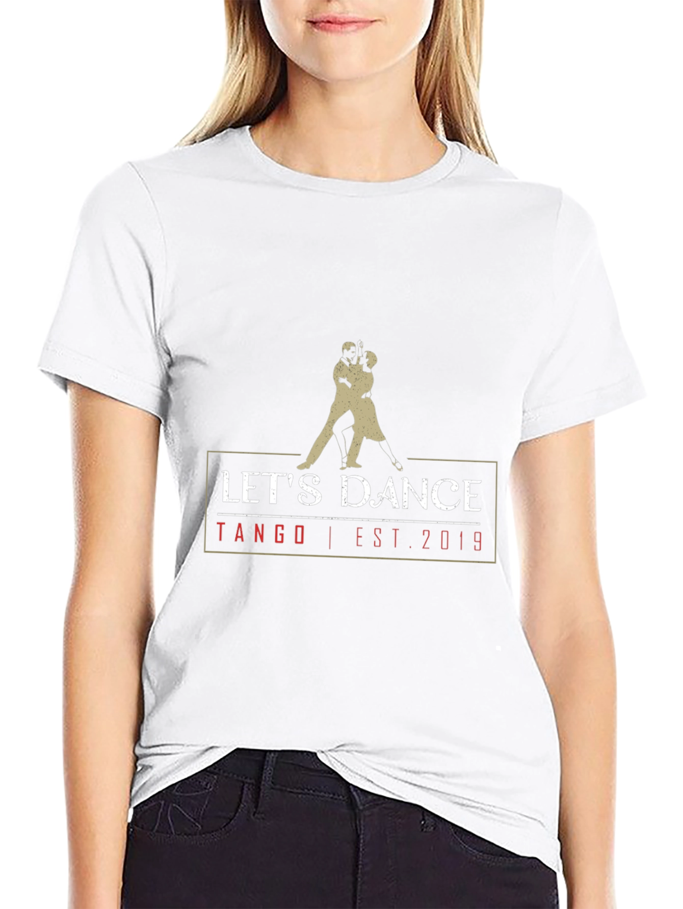 Lets Dance Tango Est. 2019 Black T-Shirt