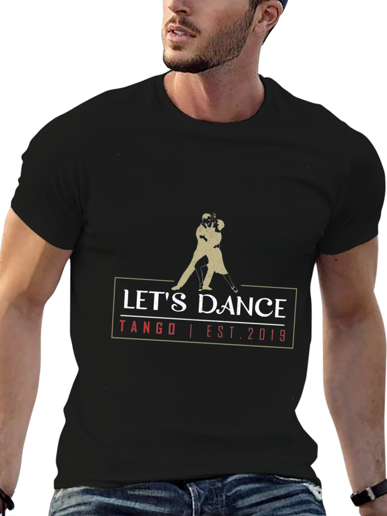 Lets Dance Tango Est. 2019 Black T-Shirt