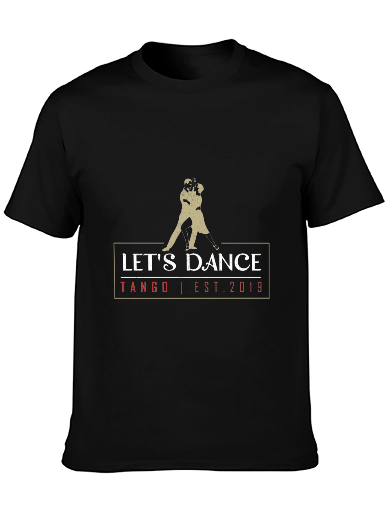Lets Dance Tango Est. 2019 Black T-Shirt