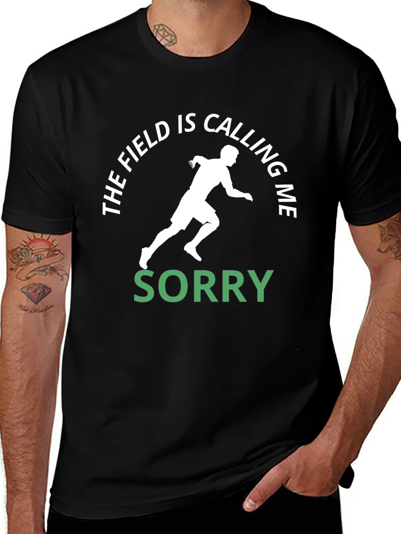 The Field is Calling Me Black T-Shirt