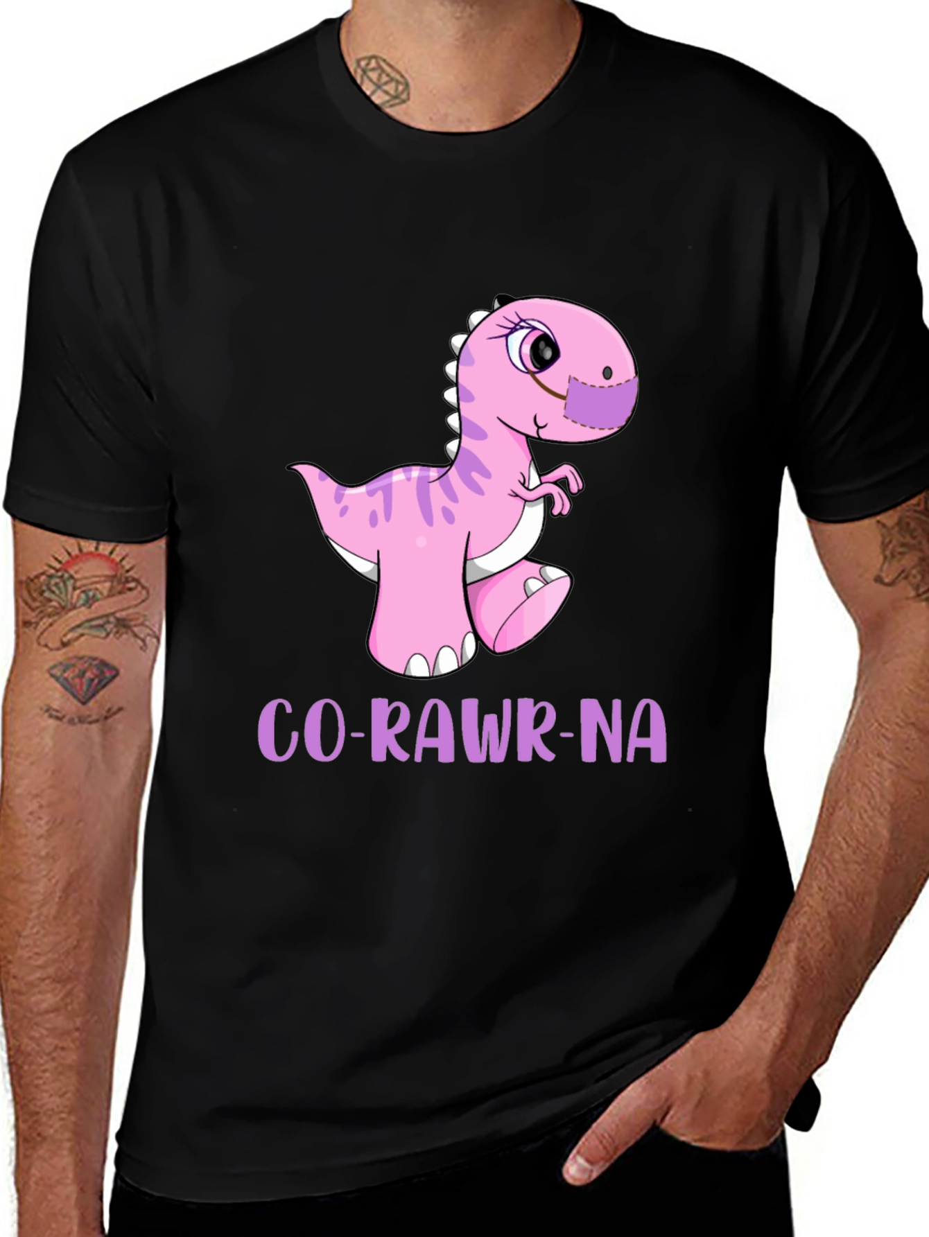Funny Dinosaur Co-Rawr-Na T-Shirt