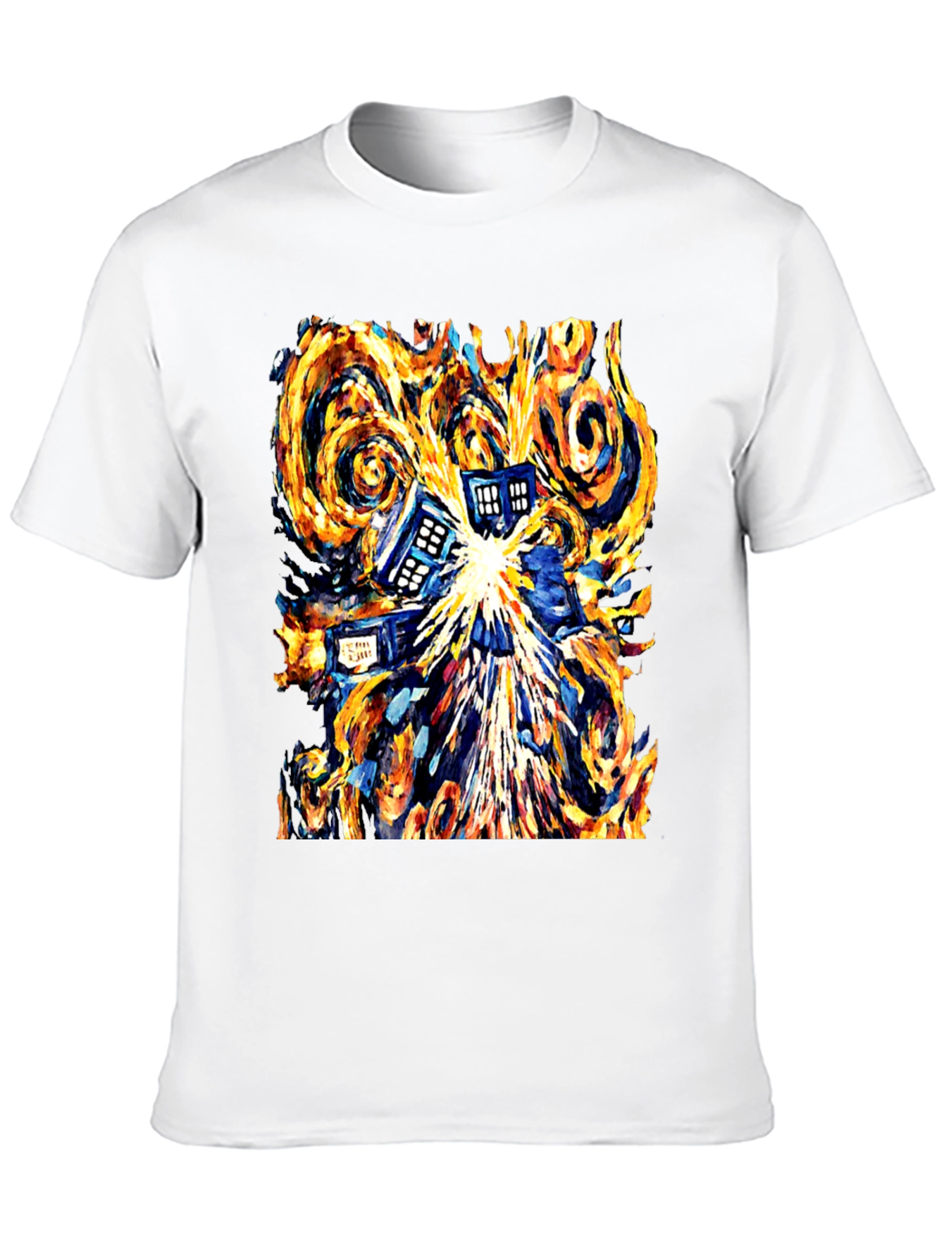 Starry Night TARDIS Graphic Tee