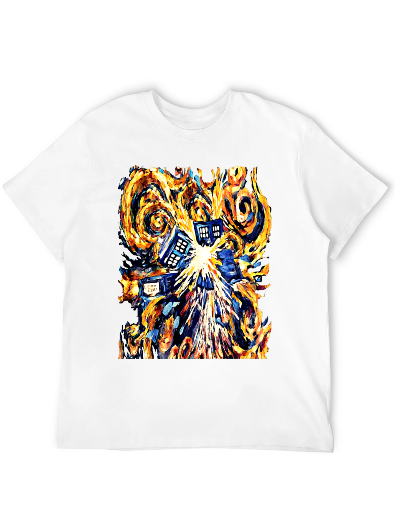Starry Night TARDIS Graphic Tee