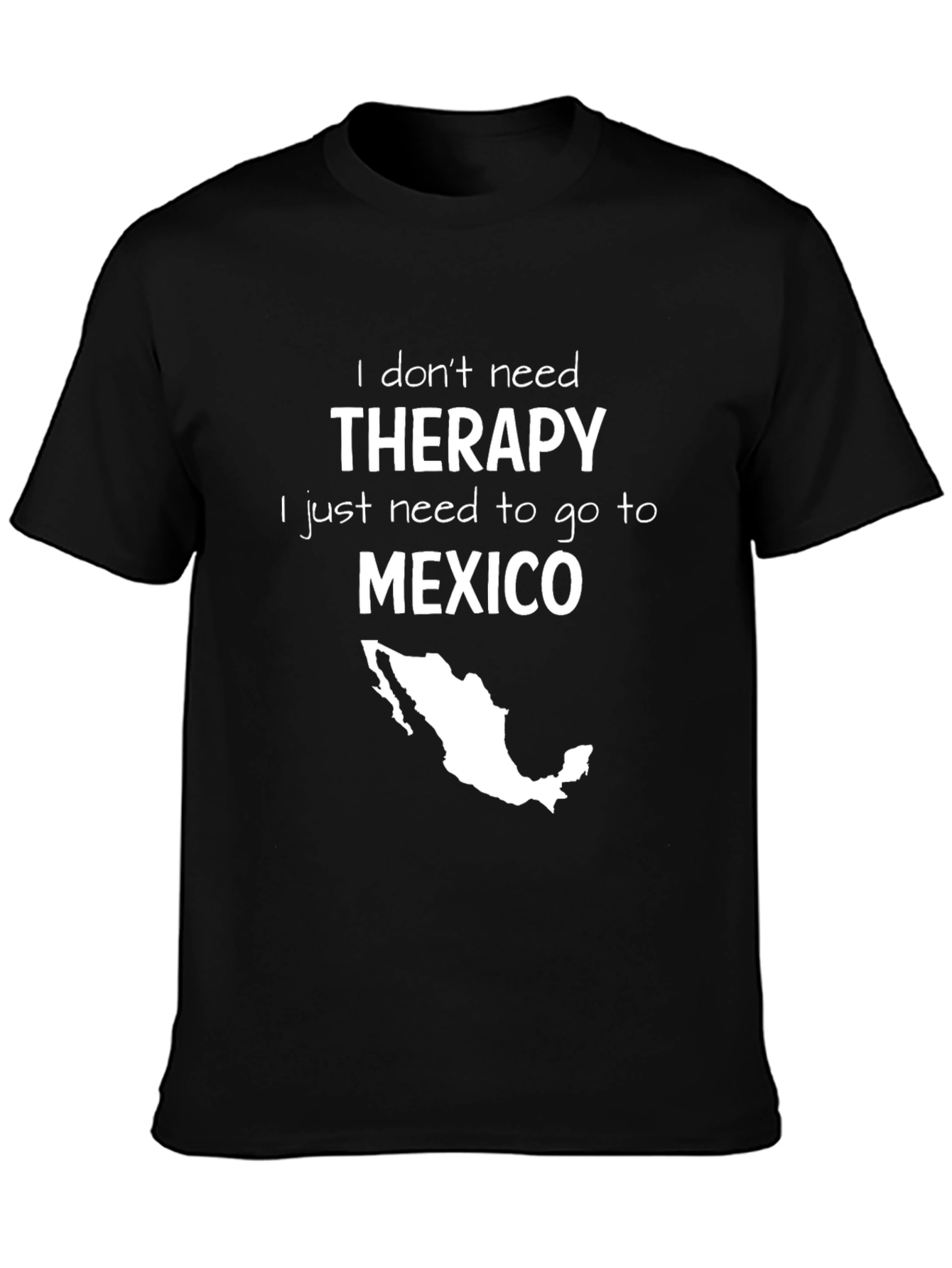 Therapy Mexico Graphic Tee - Black Cotton T-Shirt