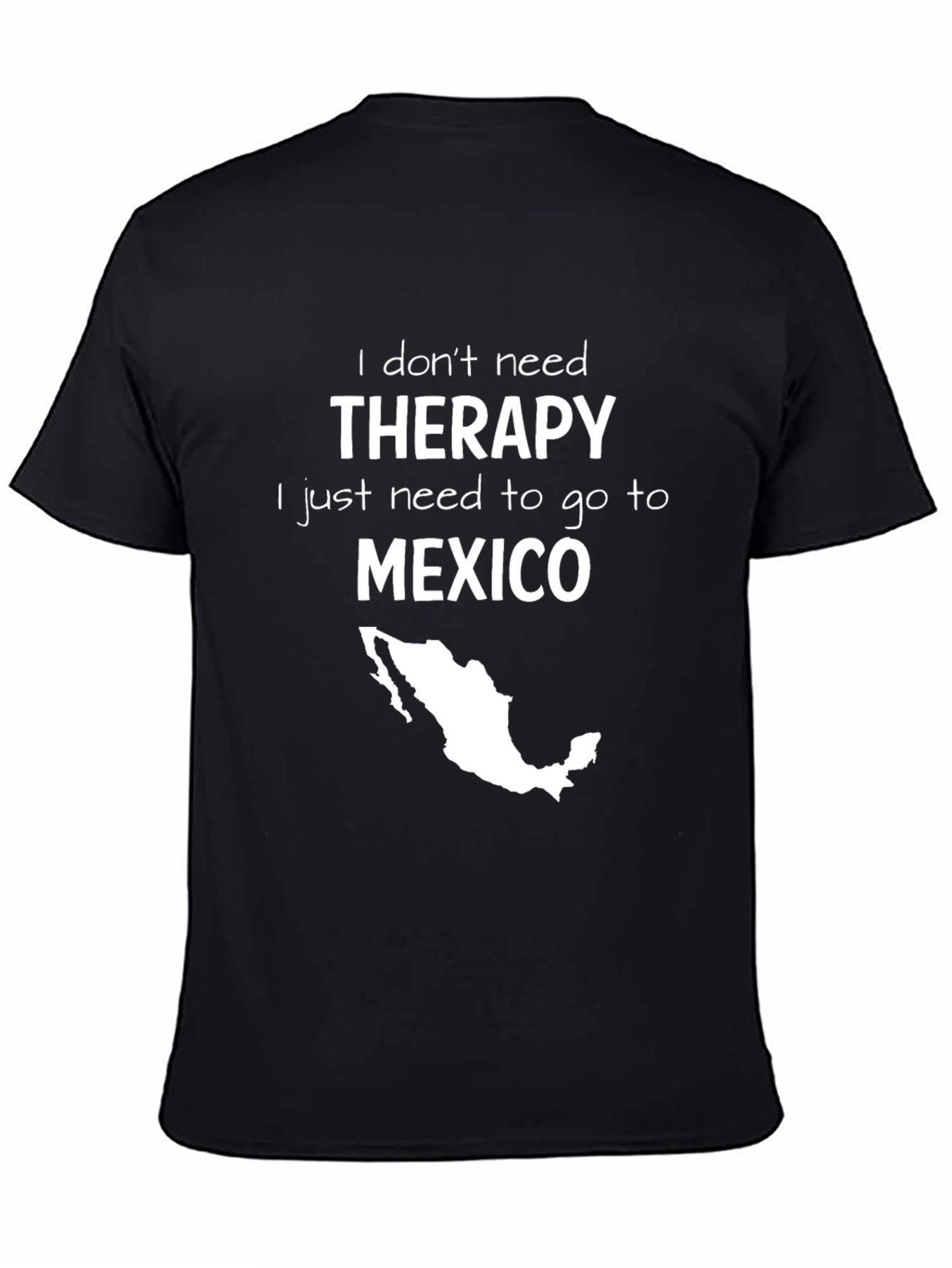 Therapy Mexico Graphic Tee - Black Cotton T-Shirt