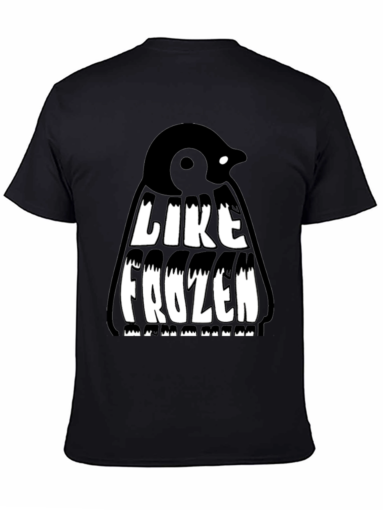 Like Frozen Graphic T-Shirt - Cool Penguin Design