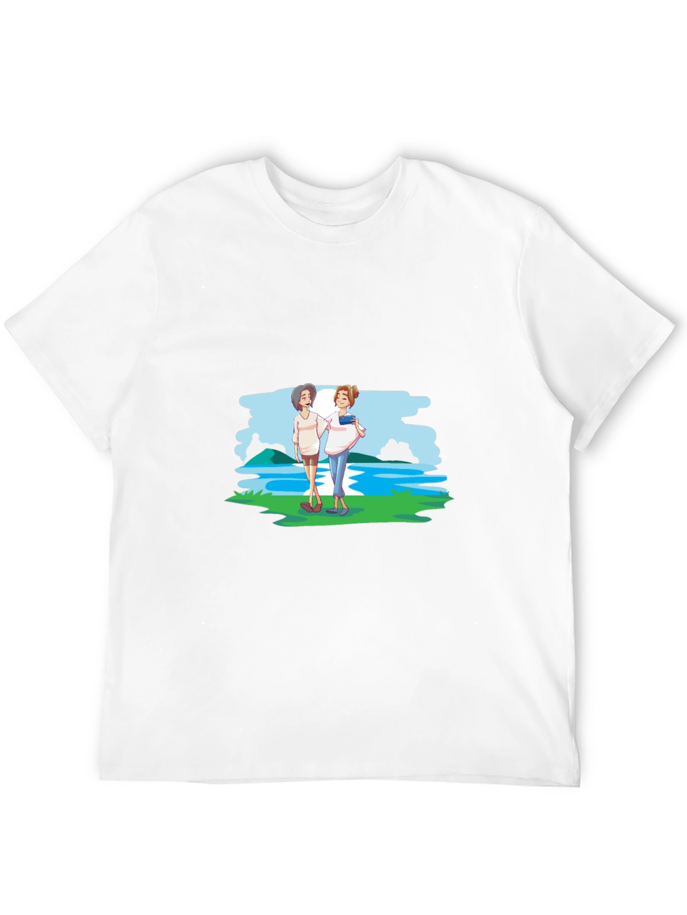 Cartoon Graphic Black T-Shirt