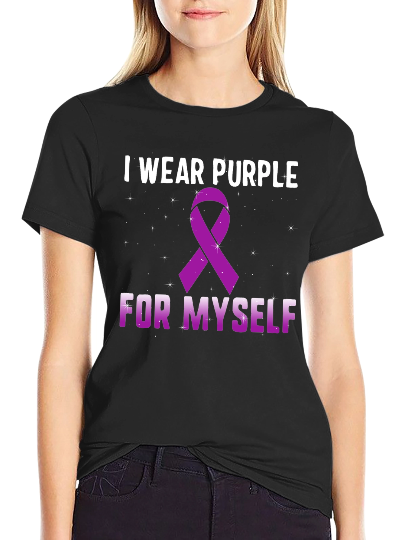 I Wear Purple For Myself Awareness T-Shirt